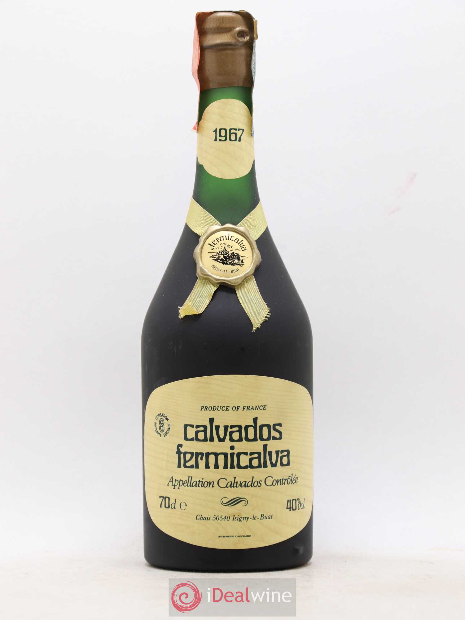 Calvados Fermicalva 1967 - Posten von 1 Flasche - 1