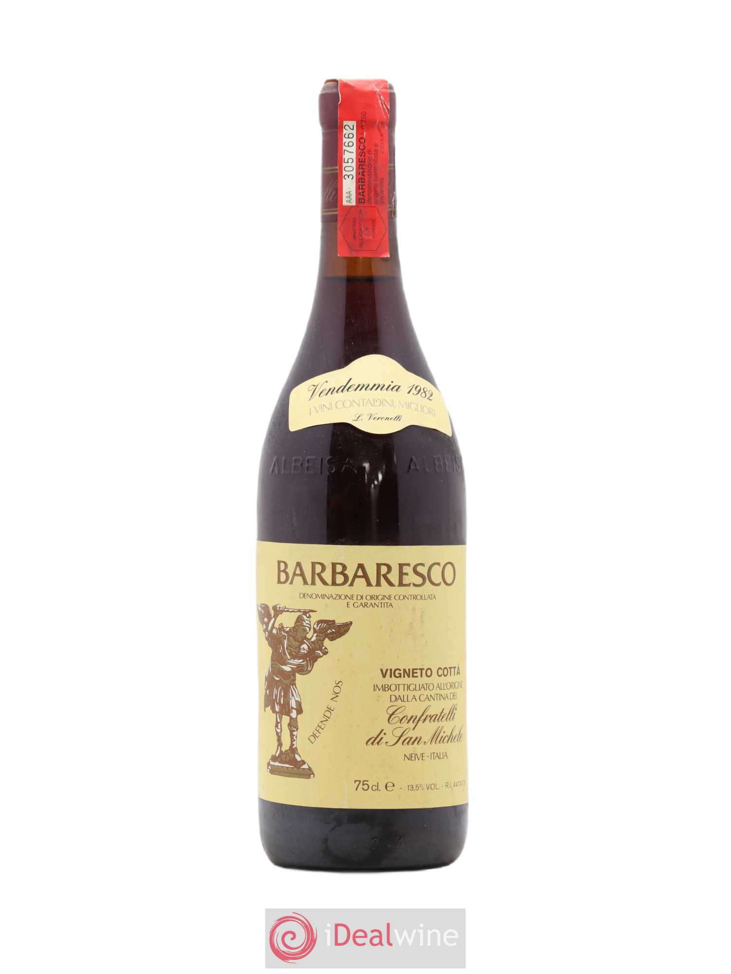 Barbaresco DOCG Vigneto Cottà Confratelli di San Michele 1982 - Posten von 1 Flasche - 0