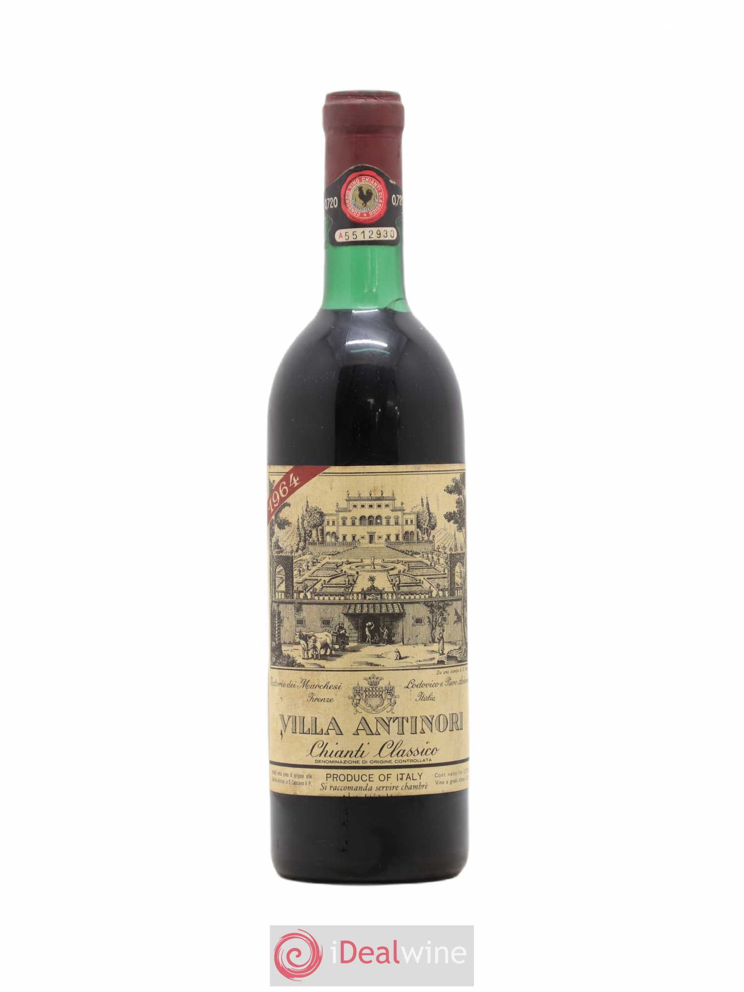 Chianti Classico DOCG Riserva Tenuta Tignanello - Marchesi Antinori 1964 - Lot de 1 bouteille - 0