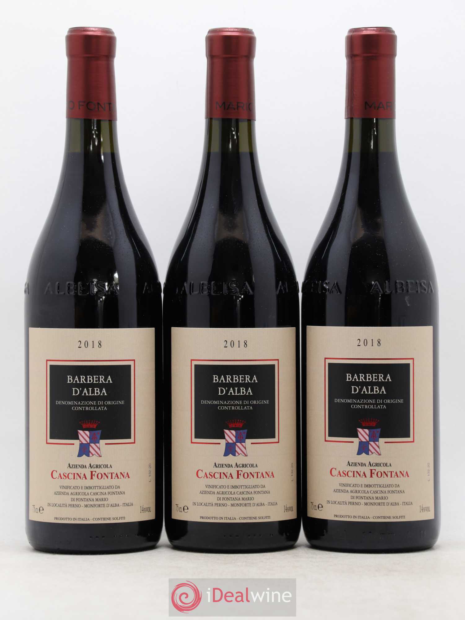 Barbera d'Alba DOC Cascina Fontana (sans prix de réserve) 2018 - Posten von 6 Flaschen - 2