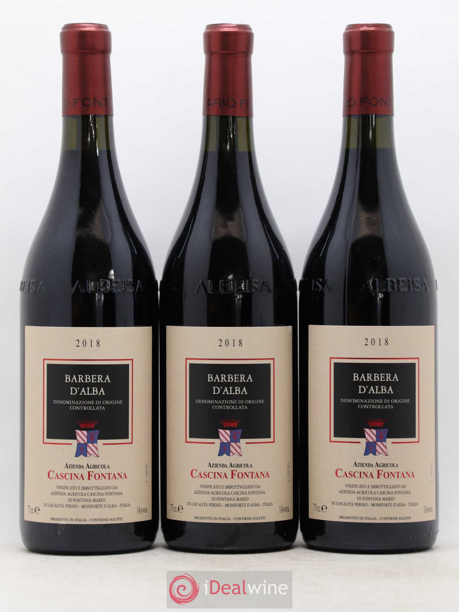 Barbera d'Alba DOC Cascina Fontana (sans prix de réserve) 2018 - Posten von 6 Flaschen - 1