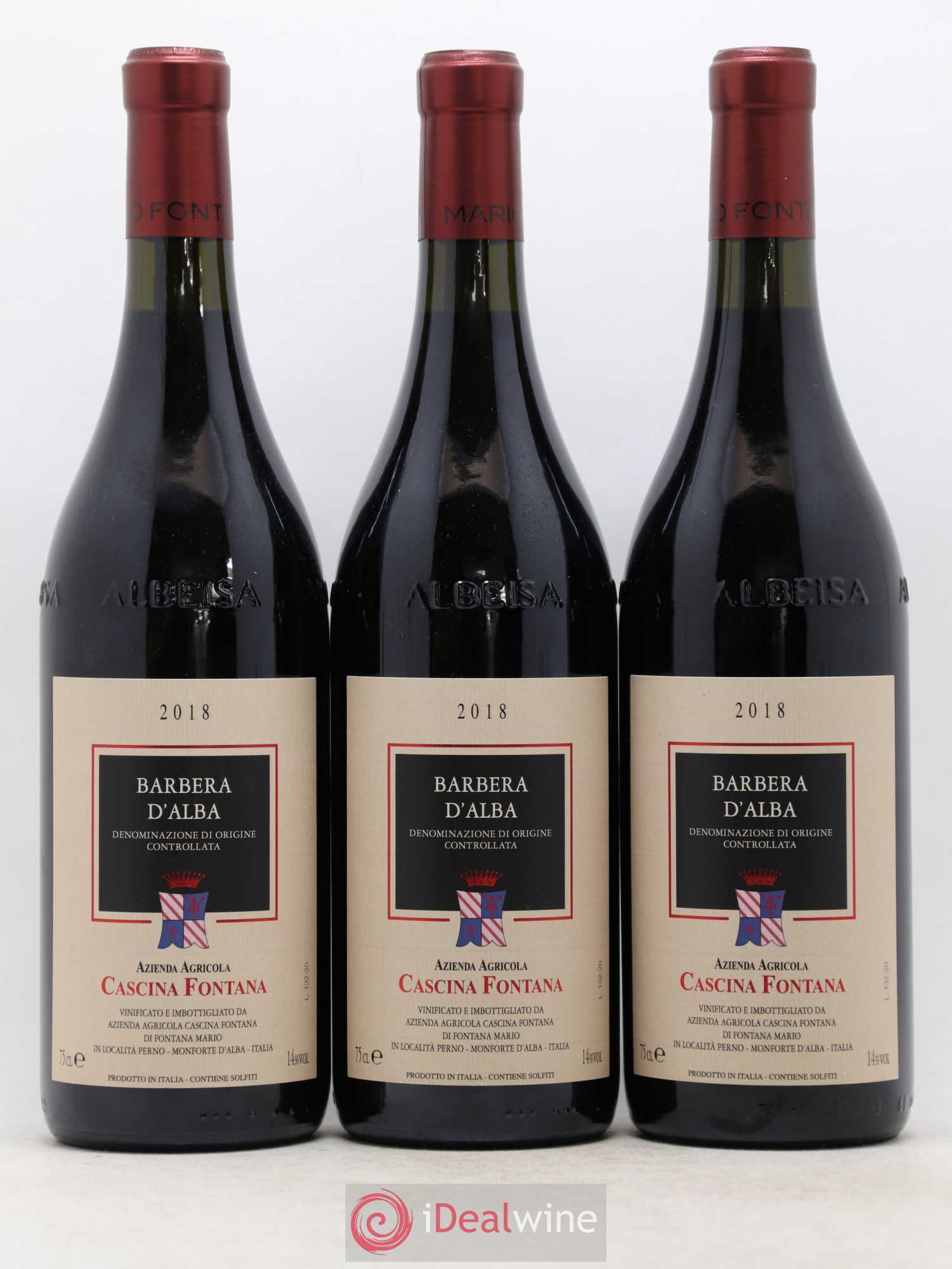 Barbera d'Alba DOC Cascina Fontana (sans prix de réserve) 2018 - Posten von 6 Flaschen - 2