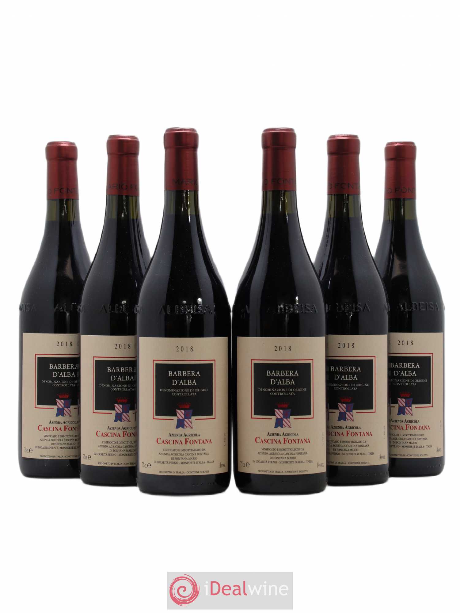 Barbera d'Alba DOC Cascina Fontana (sans prix de réserve) 2018 - Posten von 6 Flaschen - 0