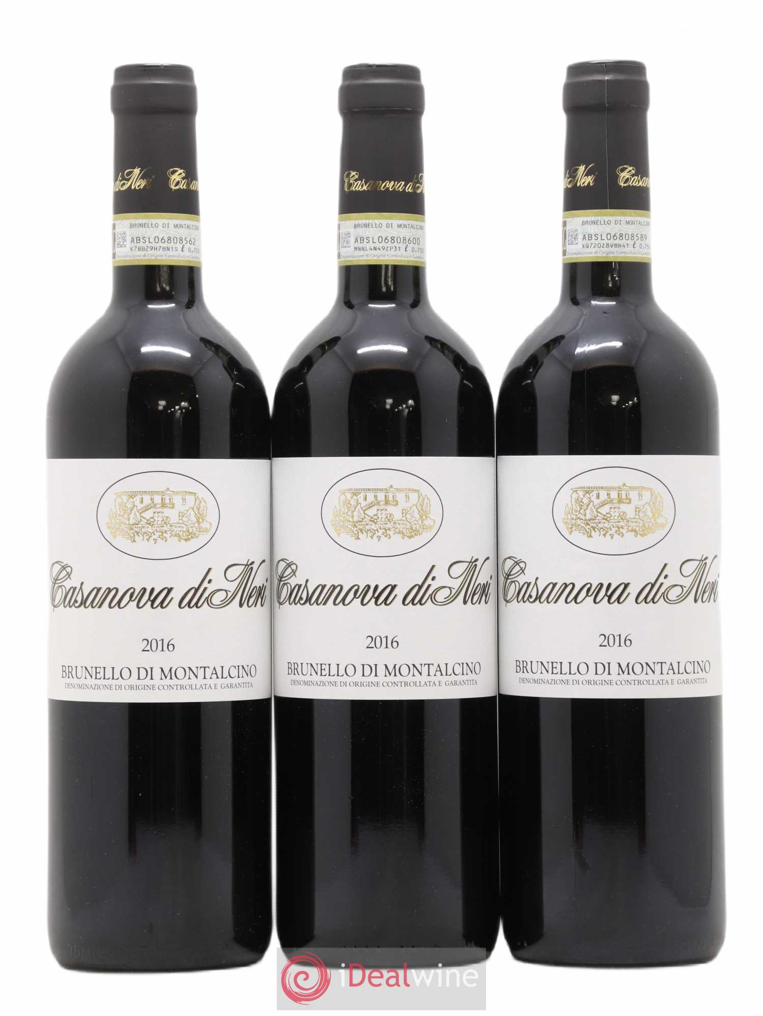 Brunello di Montalcino DOCG Casanova di Neri - Giacomo Neri 2016 - Lot de 3 bouteilles - 0