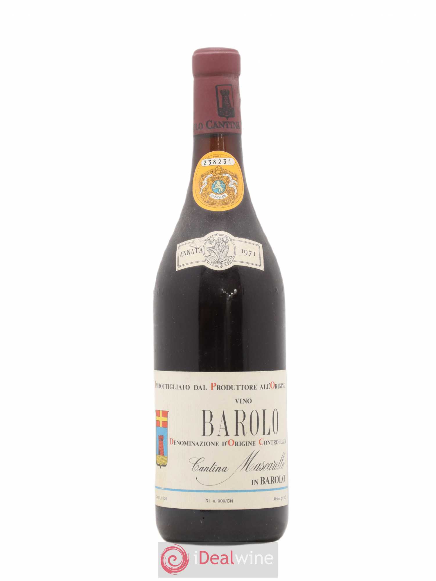 Barolo DOCG Bartolo Mascarello 1971 - Lot de 1 bouteille - 0
