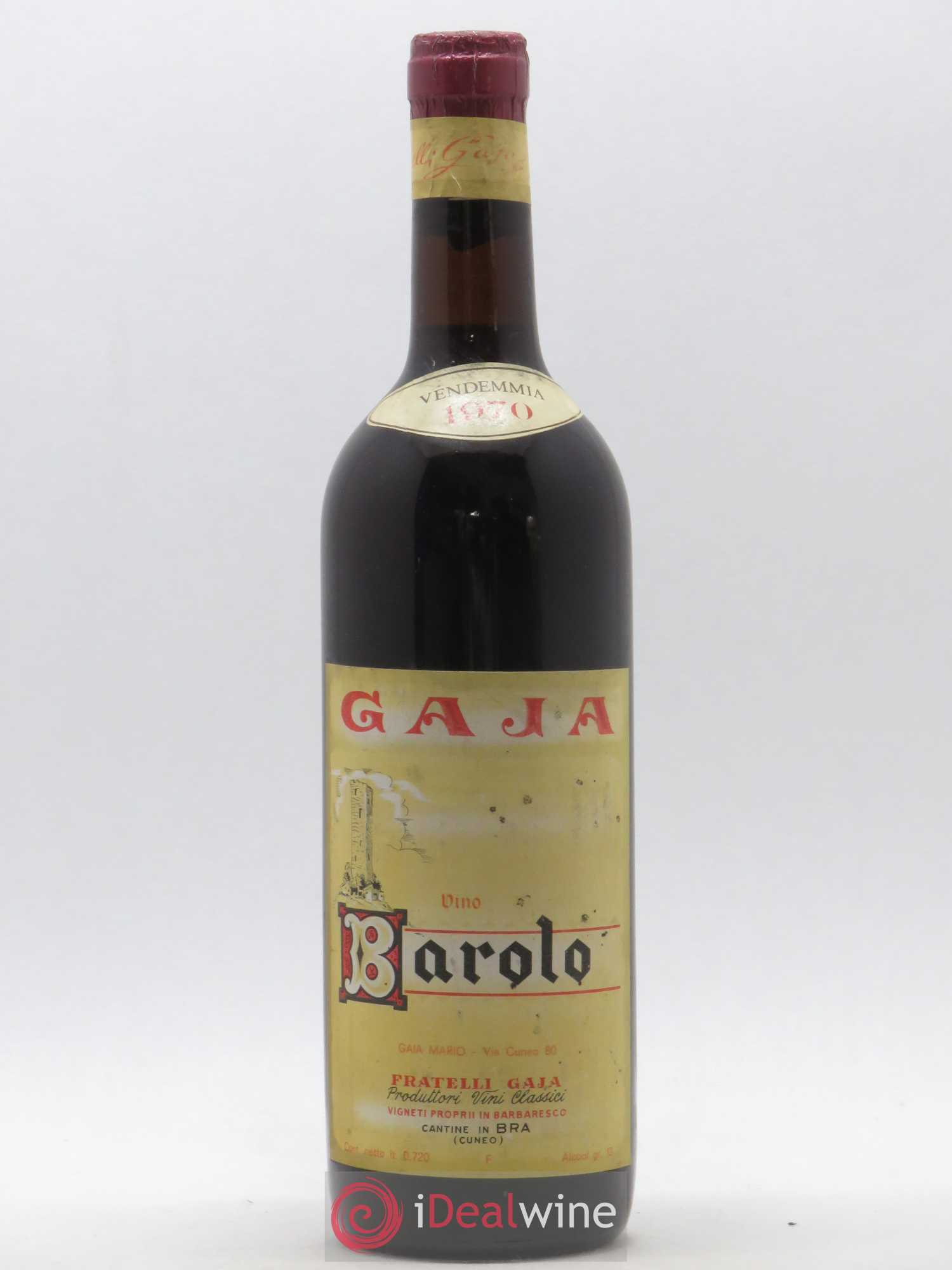 Barolo Fratelli Gaja 1970 - Posten von 1 Flasche - 0
