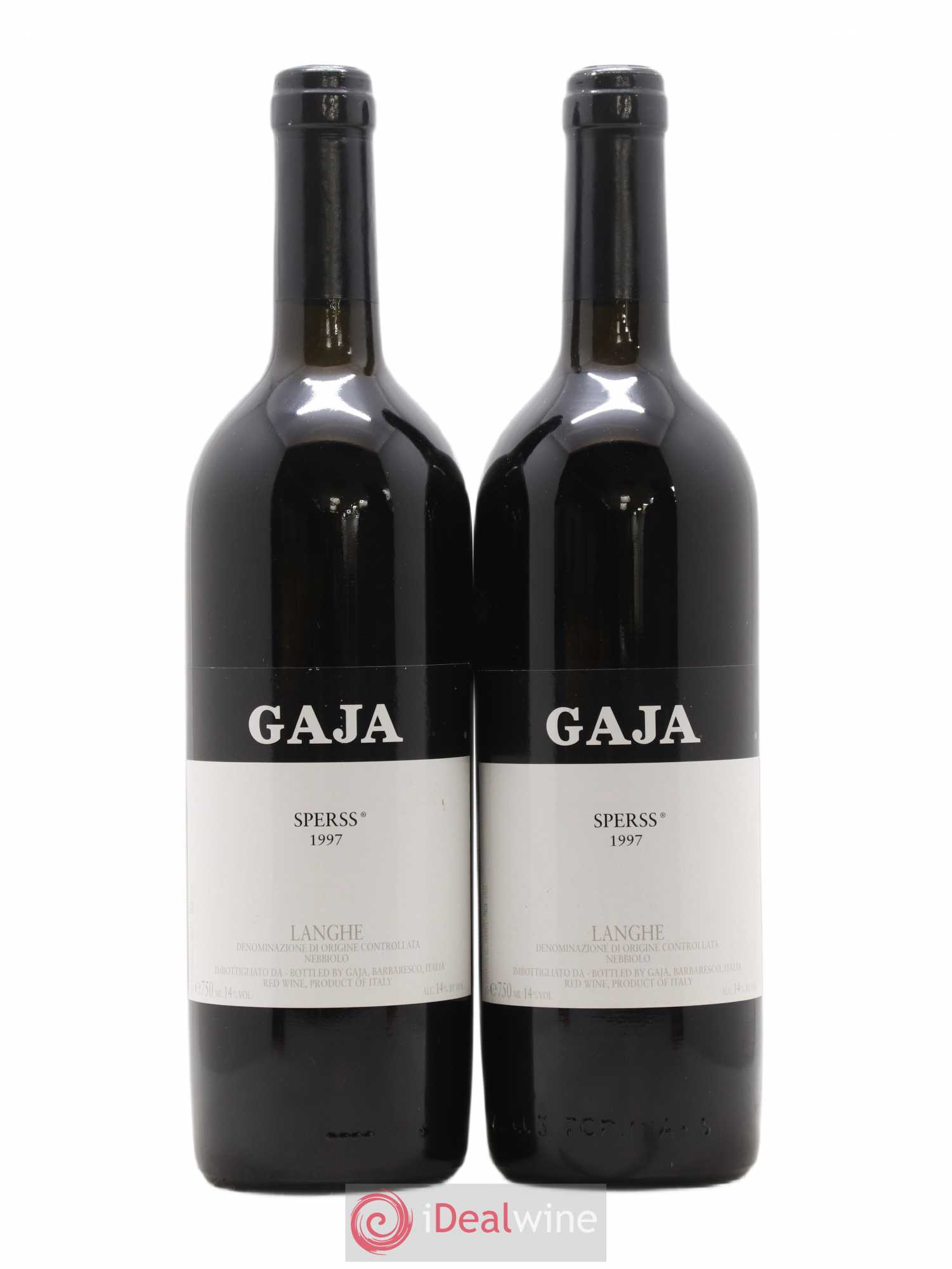 Langhe Sperss Angelo Gaja 1997 - Lot de 2 bouteilles - 0