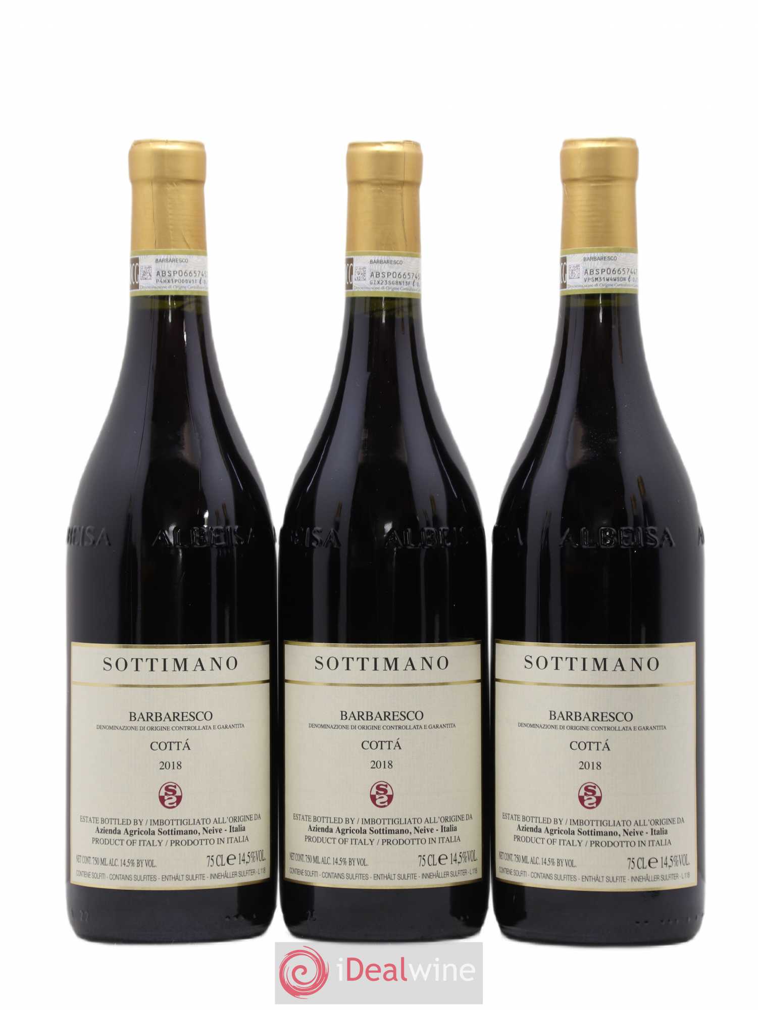 Barbaresco DOCG Cottà Sottimano 2018 - Lot de 6 bouteilles - 2