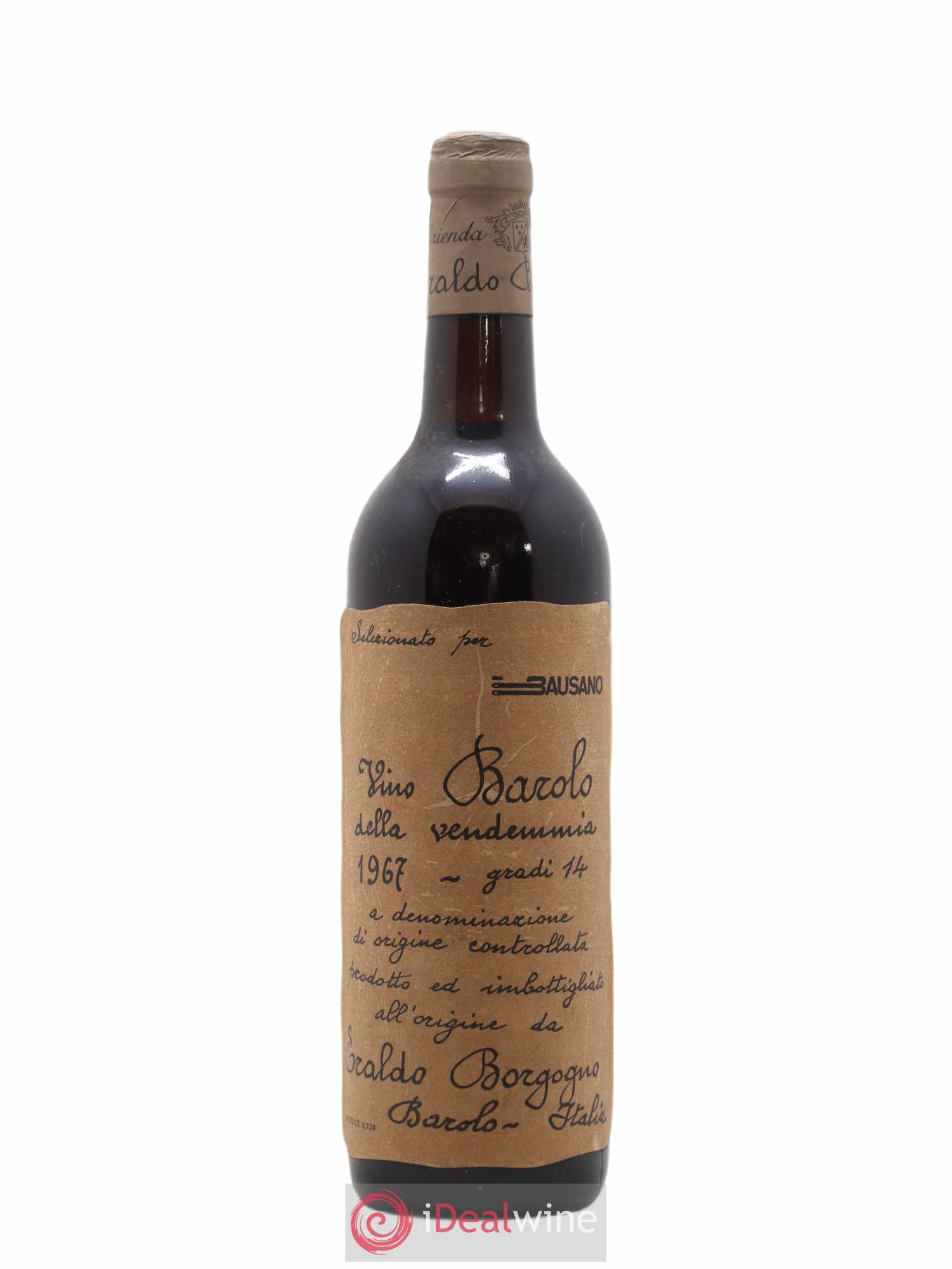 Barolo Eraldo Borgogno 1967 - Lot de 1 bouteille - 0