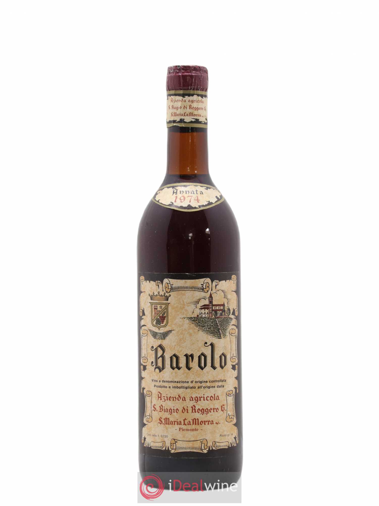 Barolo Biago 1974 - Lot de 1 bouteille - 0