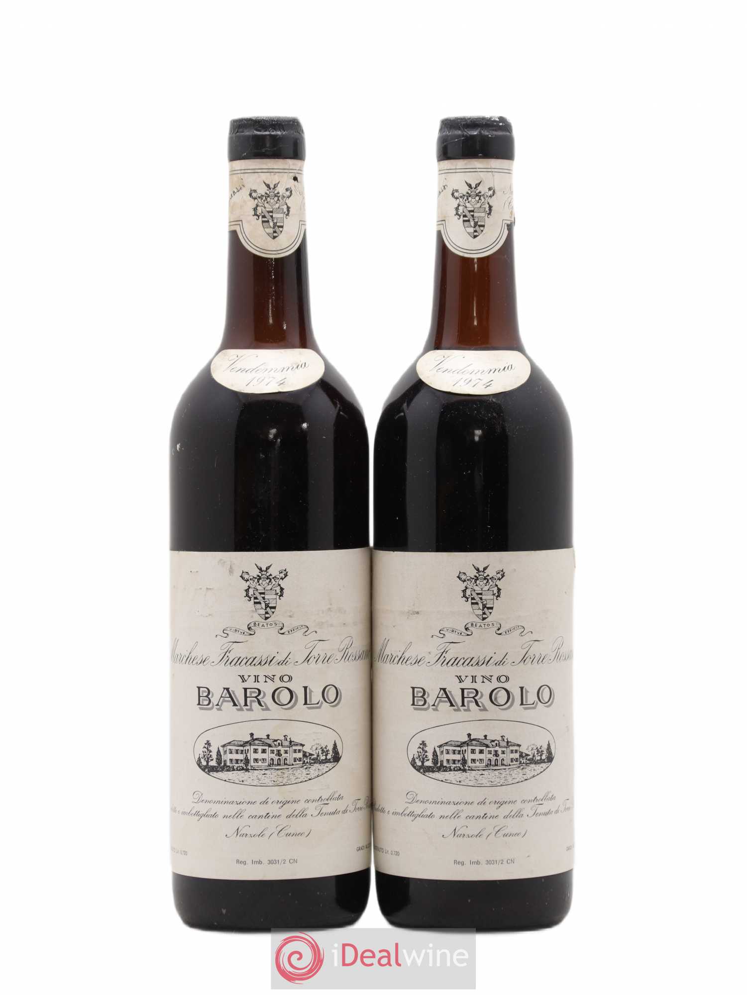 Barolo Marchesi Fracassi 1974 - Posten von 2 Flaschen - 0