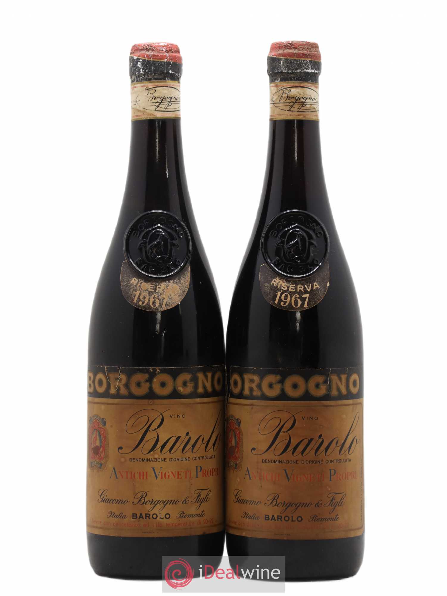 Barolo Riserva Giacomo Borgogno 1967 - Lot de 2 bouteilles - 0