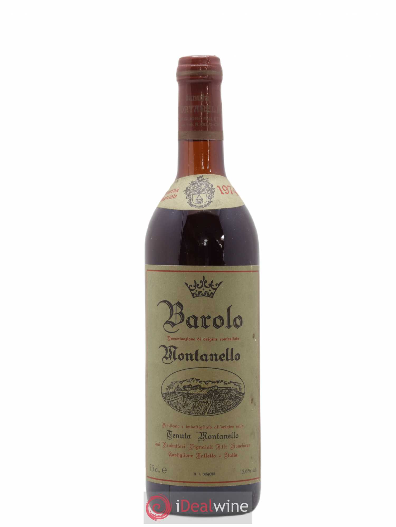 Barolo Montanello 1974 - Lot de 1 bouteille - 0