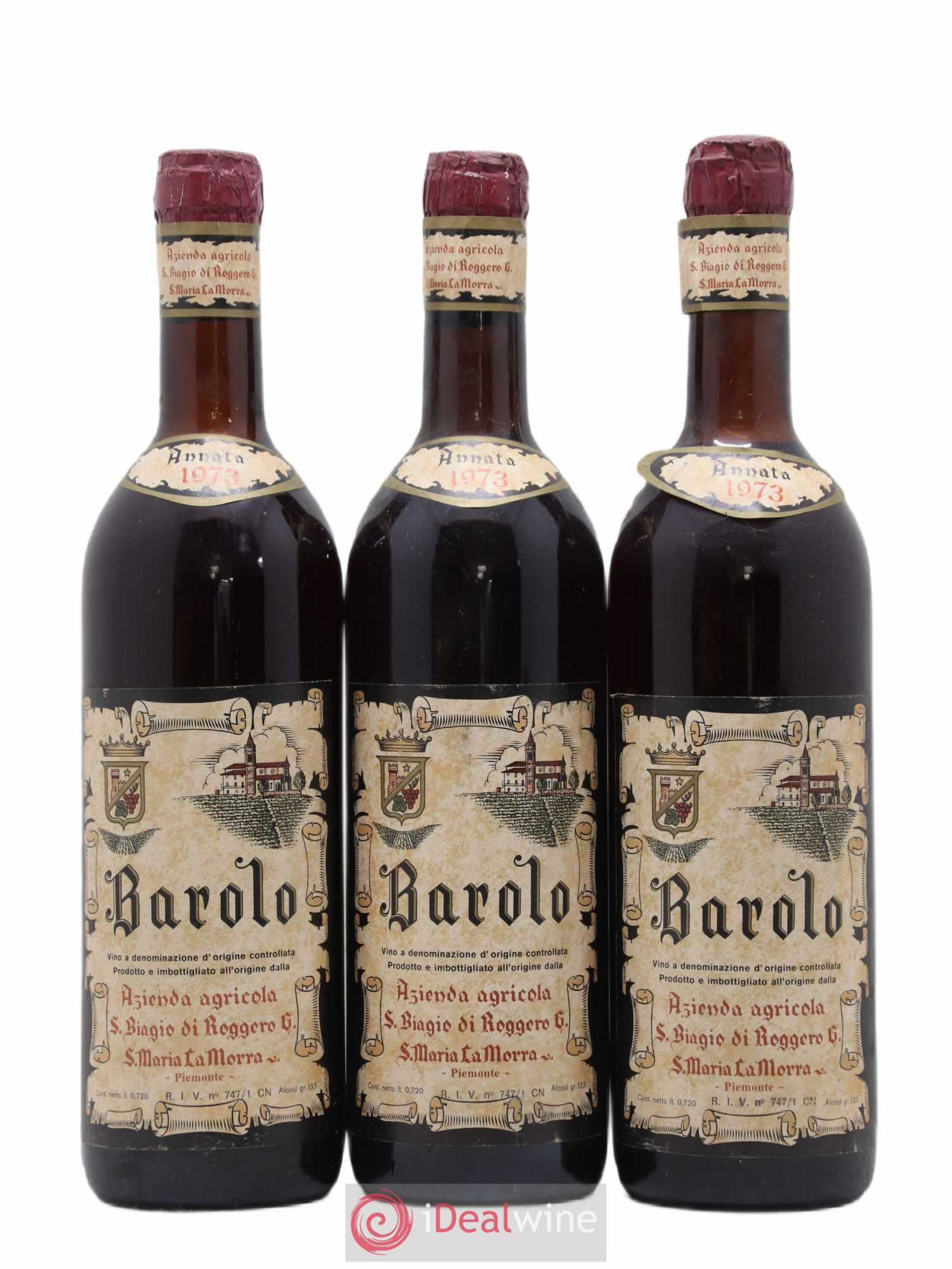 Barolo San Biagio 1973 - Posten von 3 Flaschen - 0
