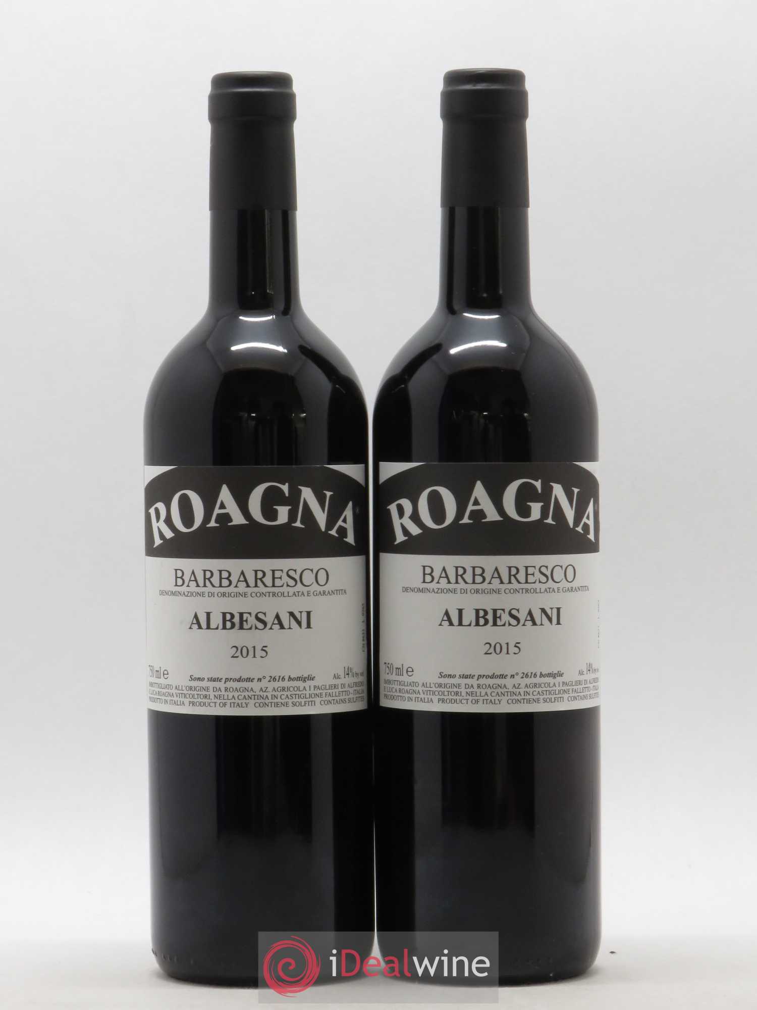 Barbaresco DOCG Albesani Roagna 2015 - Lot de 2 bouteilles - 0