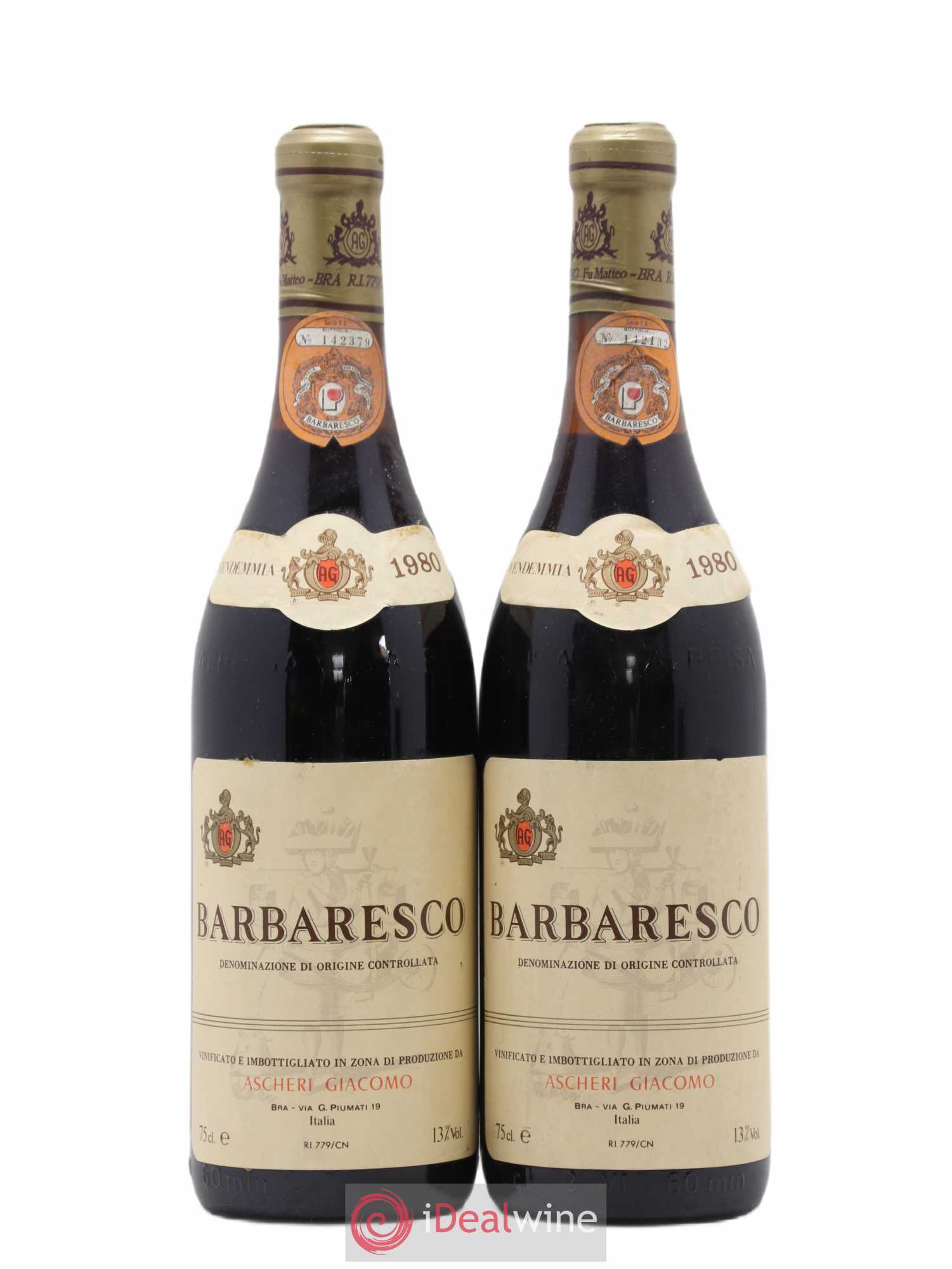 Barbaresco DOCG 1980 - Posten von 2 Flaschen - 0