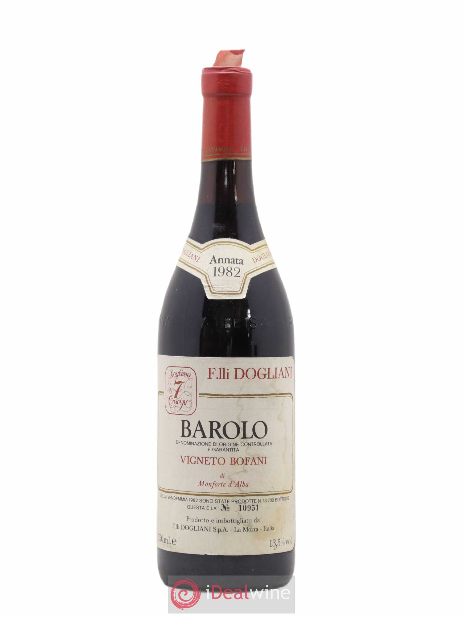 Barolo Vigneto Bofani Fratelli Dogliani 1982 - Posten von 1 Flasche - 0