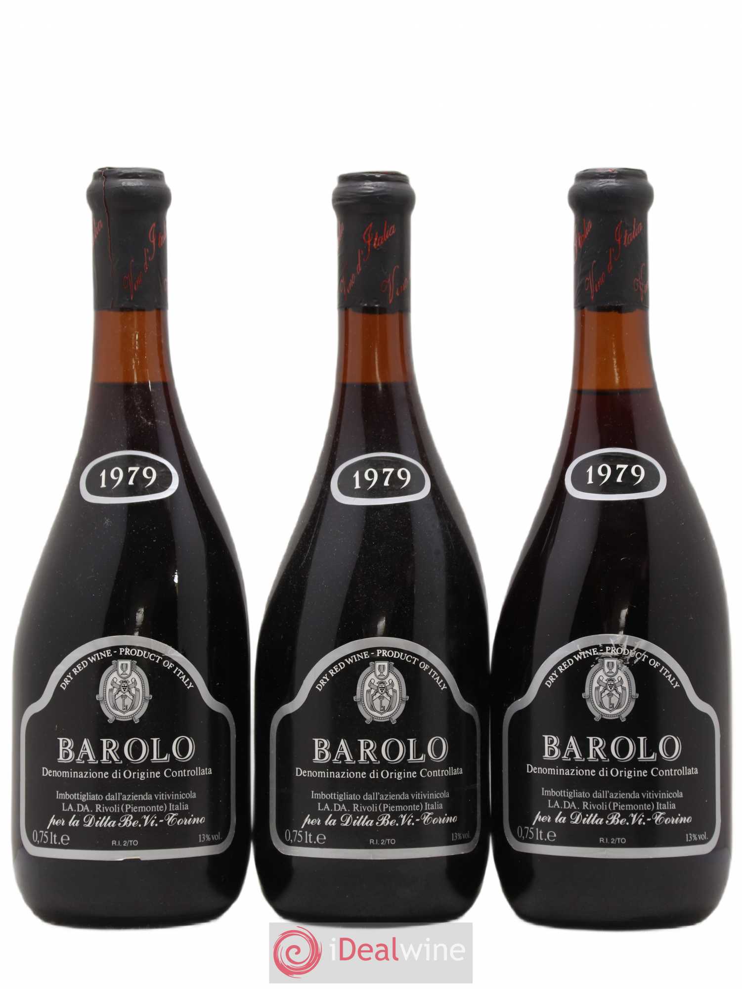 Barolo Ditta Be.Vi. 1979 - Lot de 3 bouteilles - 0