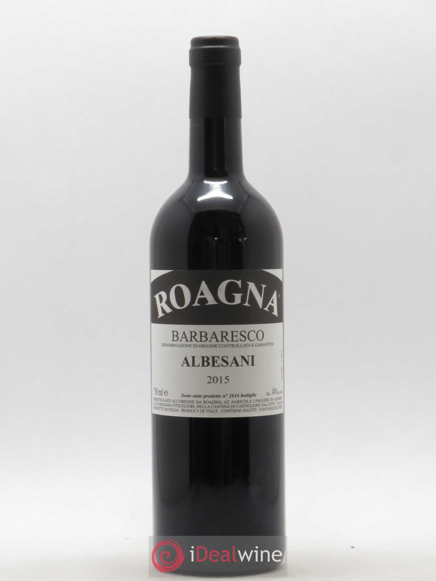 Barbaresco DOCG Albesani Roagna 2015 - Lot de 1 bouteille - 0