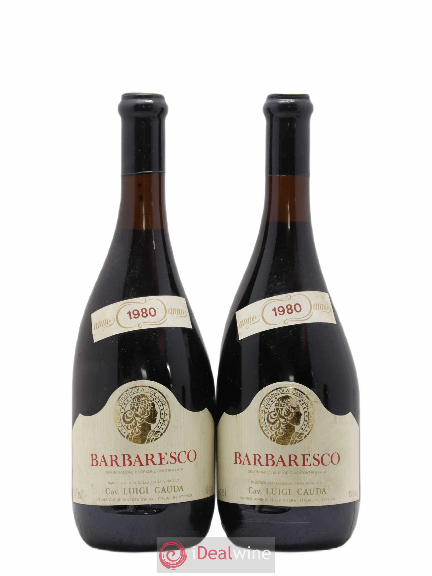 Barbaresco DOCG Luigi Cauda 1980 - Posten von 2 Flaschen - 0