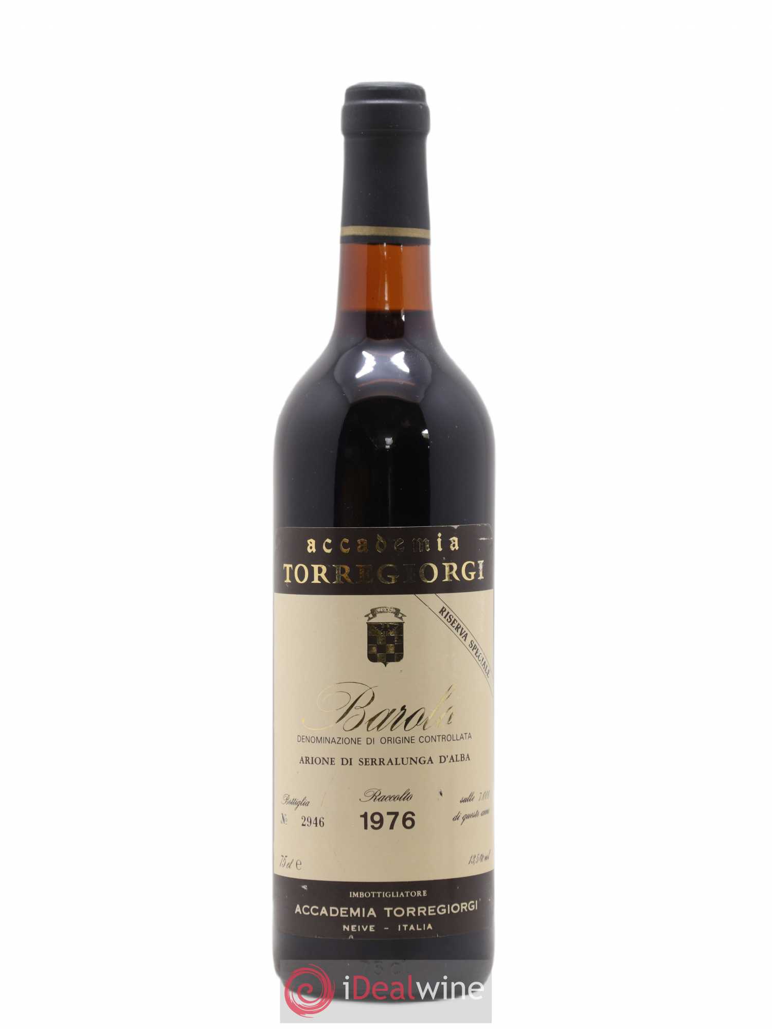 Barolo Arione di Serralunga d'Alba Riserva Speciale Accademia Torregiorgi 1976 - Posten von 1 Flasche - 0