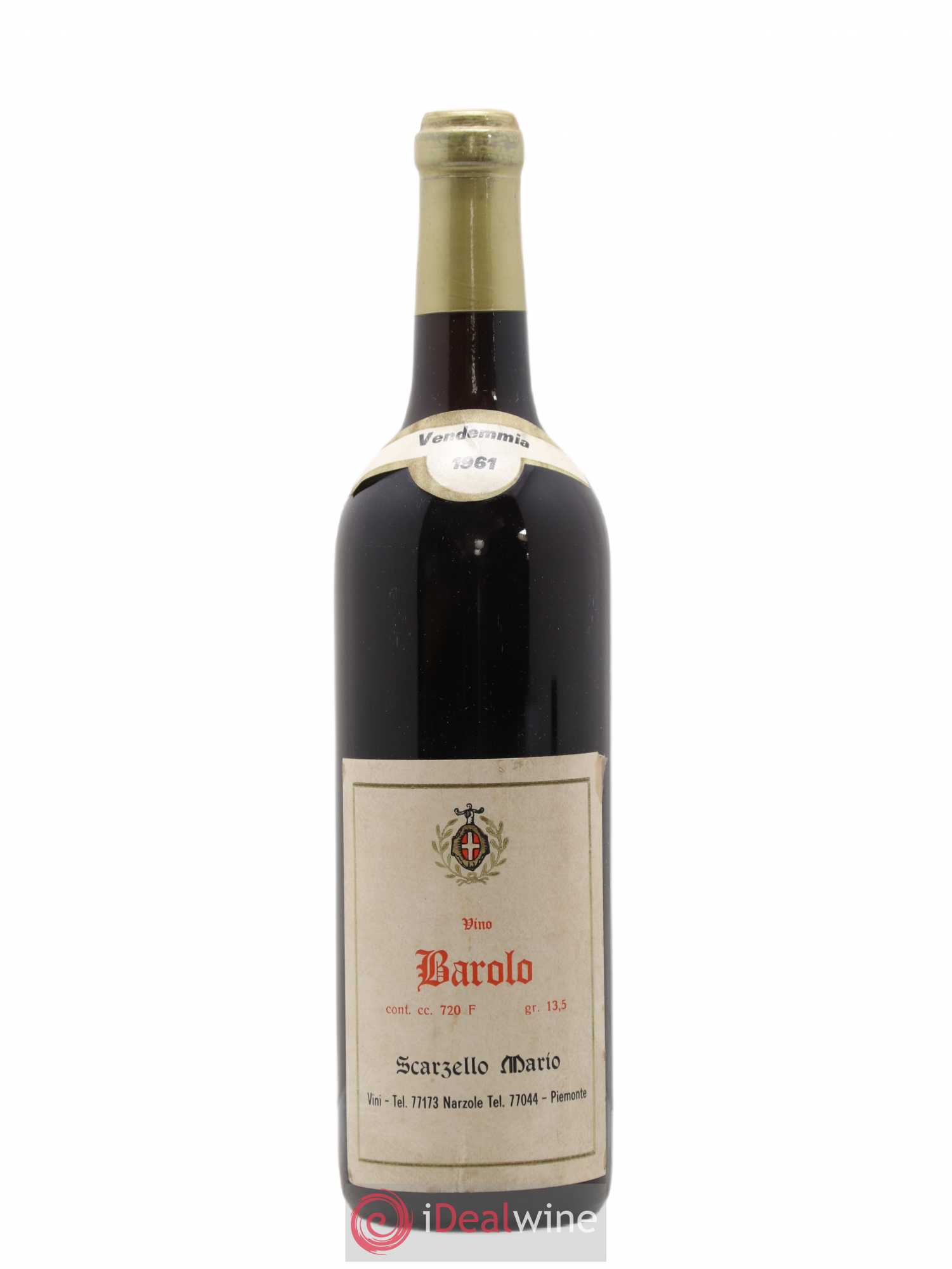 Barolo Mario Scarzello 1961 - Posten von 1 Flasche - 0