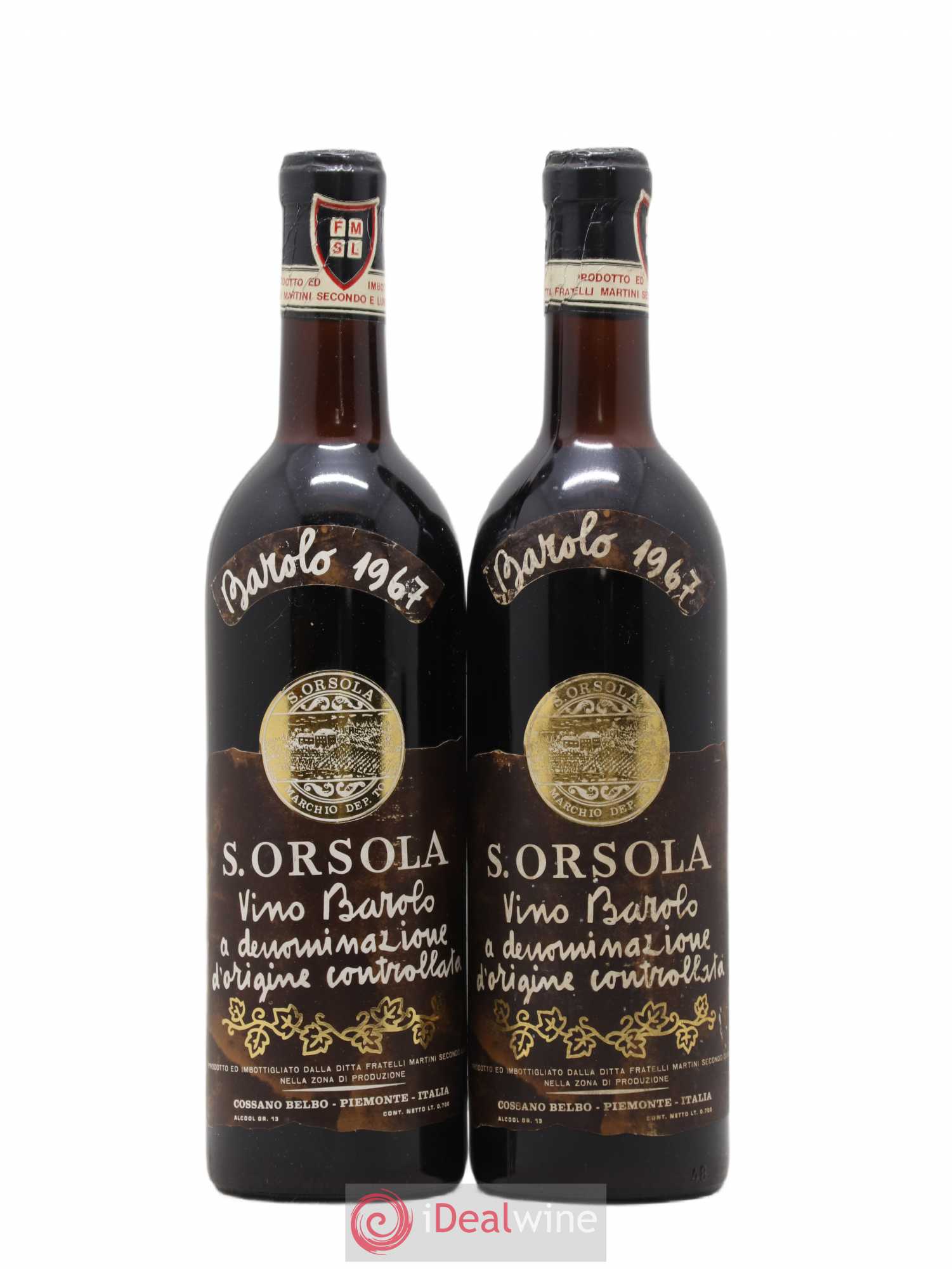Barolo Sant Orsola 1967 - Posten von 2 Flaschen - 0