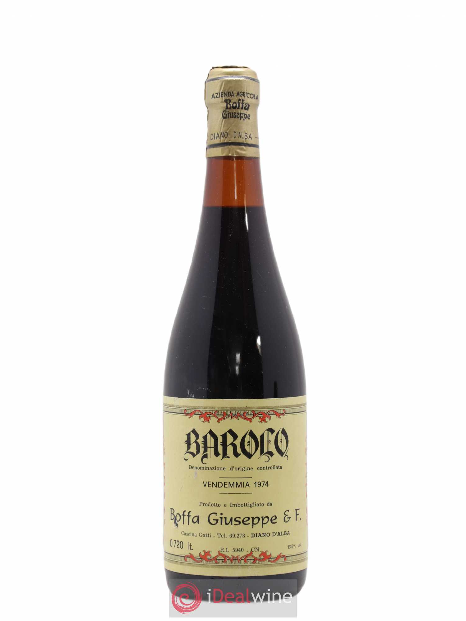 Barolo Boffa Giuseppe 1974 - Lot de 1 bouteille - 0