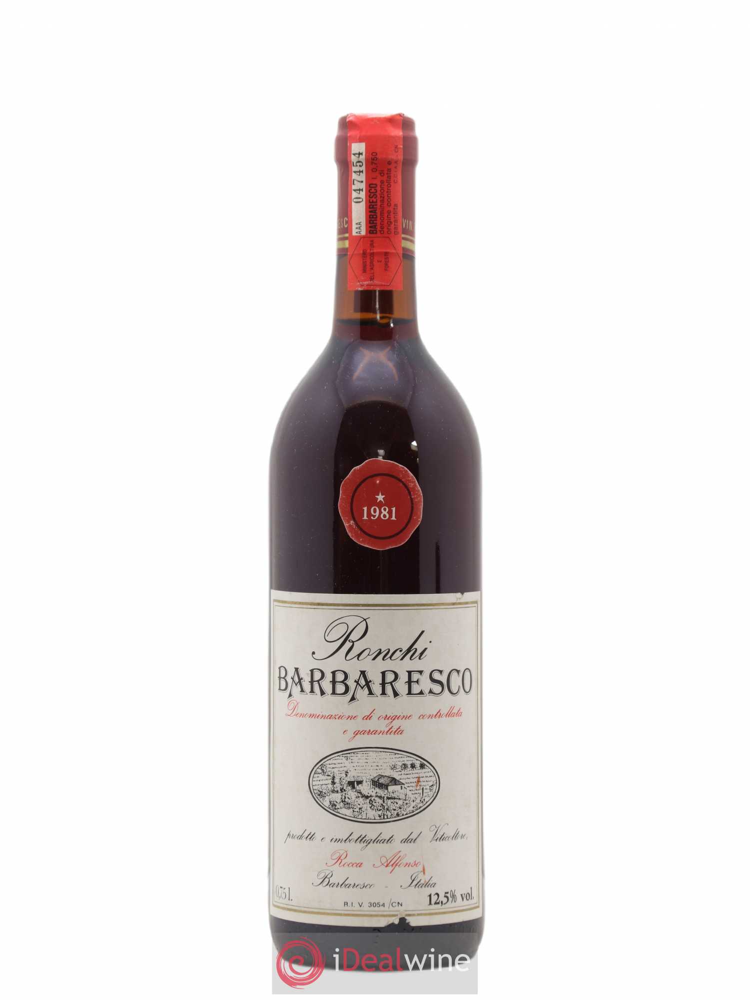 Barbaresco DOCG Ronchi Rocca Alfonso 1981 - Posten von 1 Flasche - 0