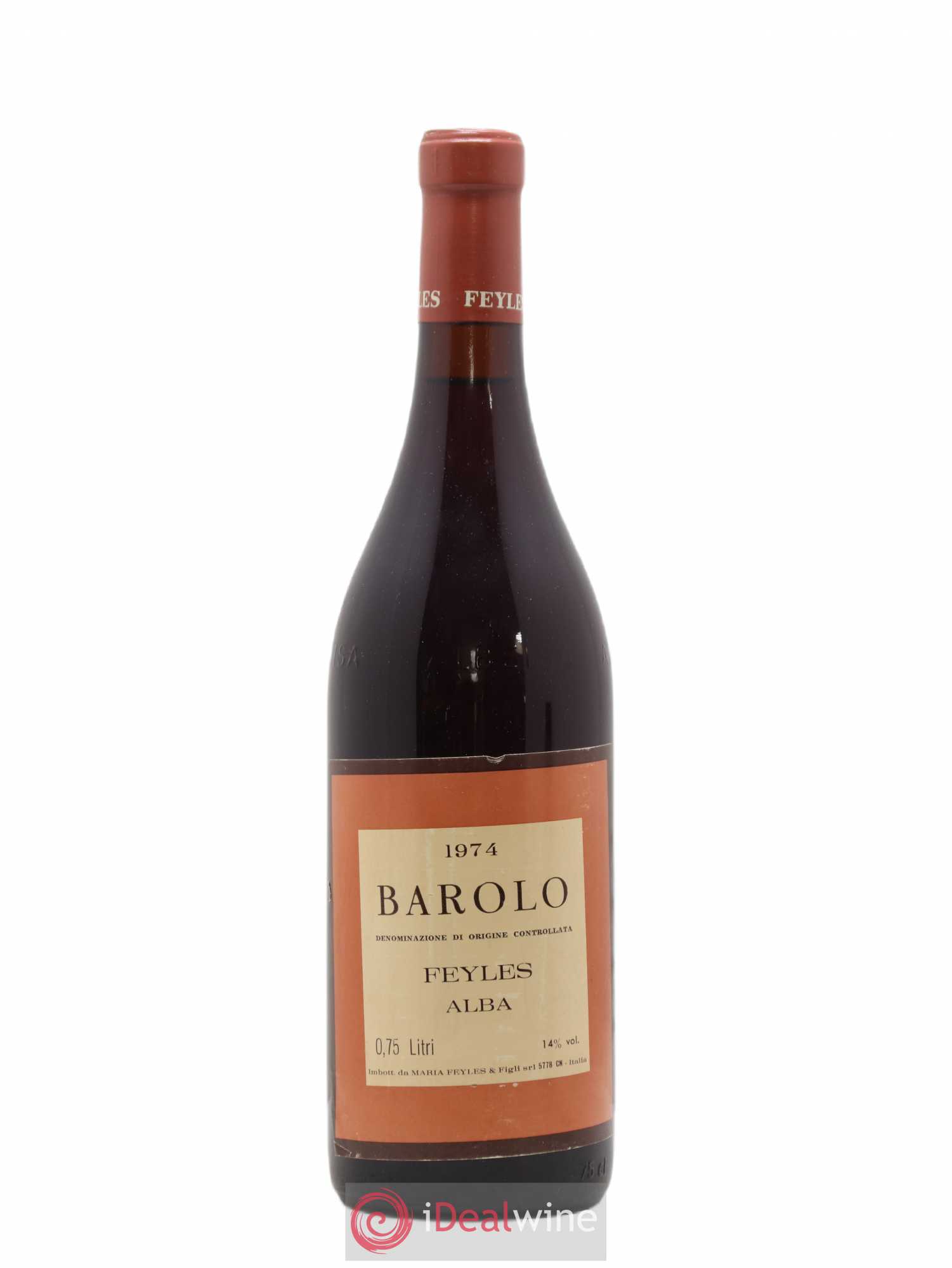 Barbaresco DOCG Feyles Alba 1974 - Posten von 1 Flasche - 0