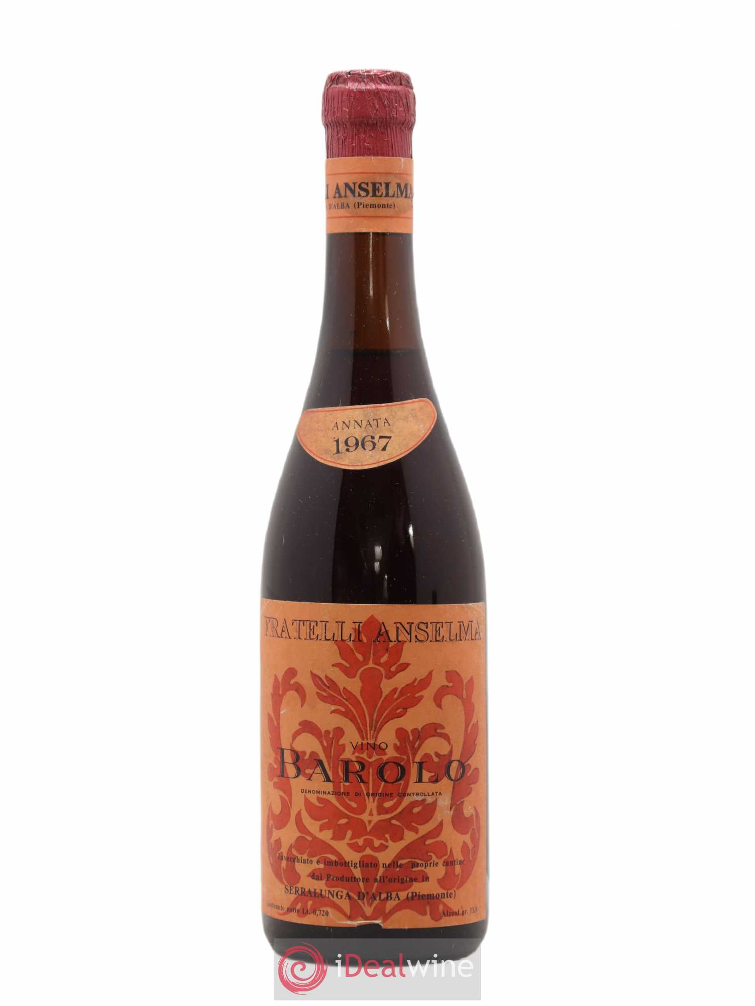 Barolo Anselma 1967 - Lot de 1 bouteille - 0