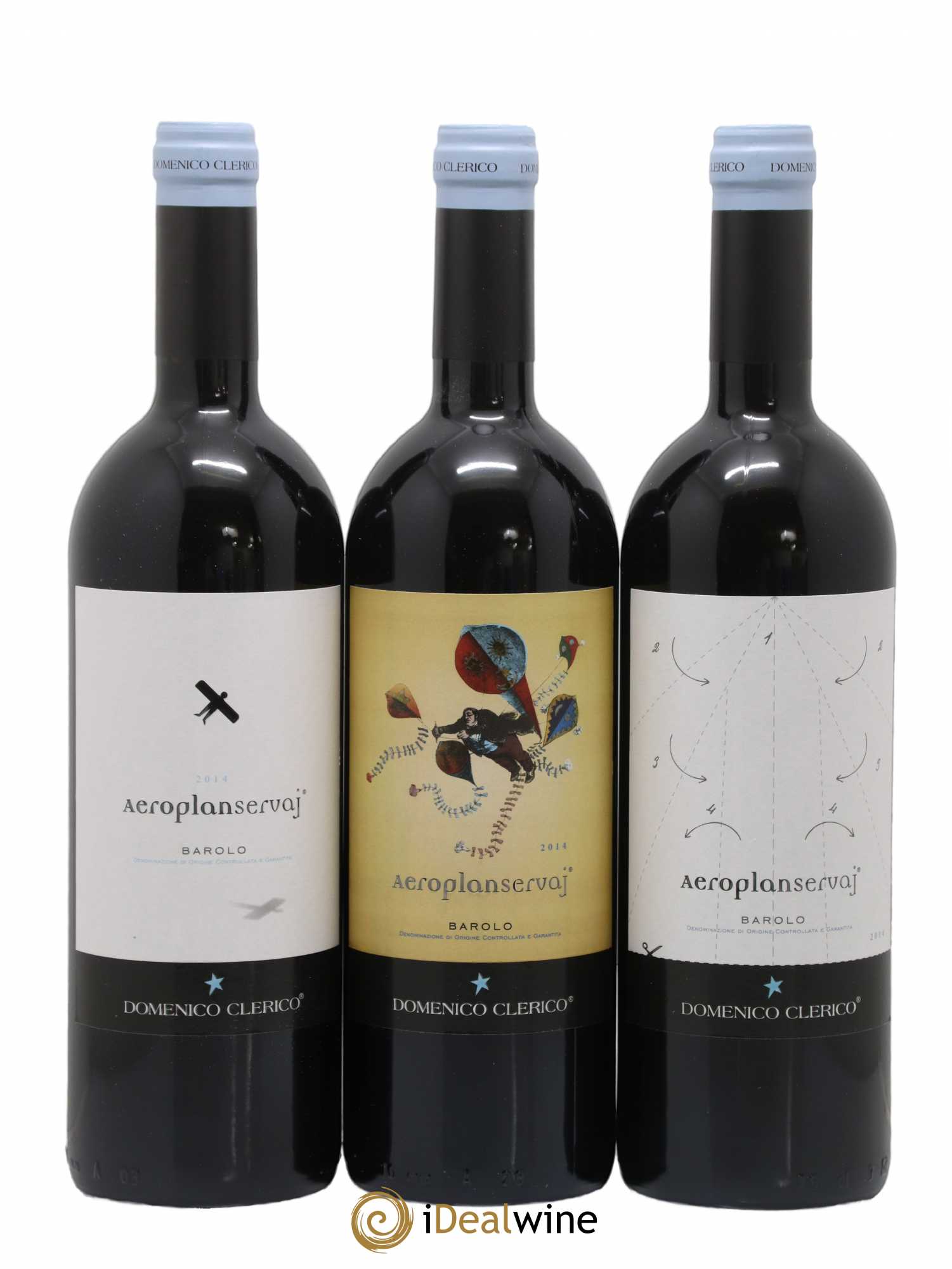 Barolo DOCG Aeroplan Servaj Domenico Clerico 2014 - Lotto di 6 bottiglie - 2