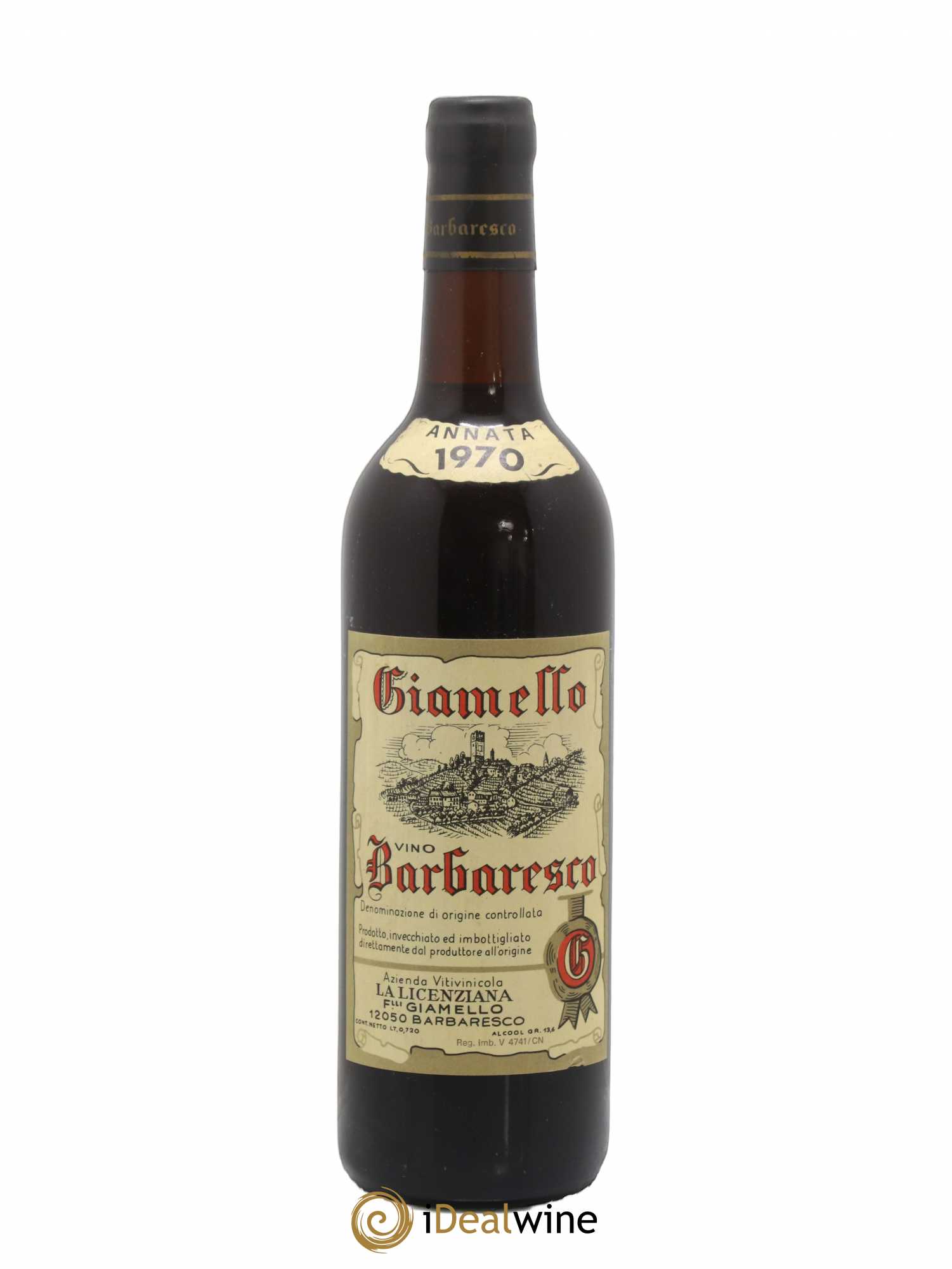 Barbaresco DOCG Giamello 1970 - Lot de 1 bouteille - 0