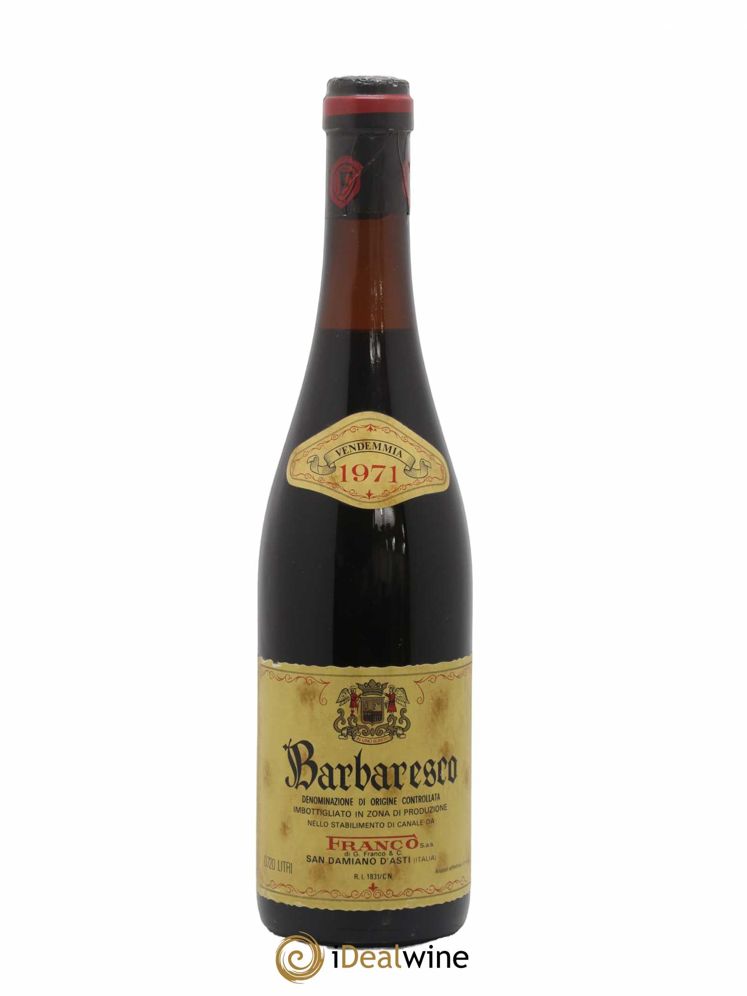 Barbaresco DOCG Franco 1971 - Posten von 1 Flasche - 0