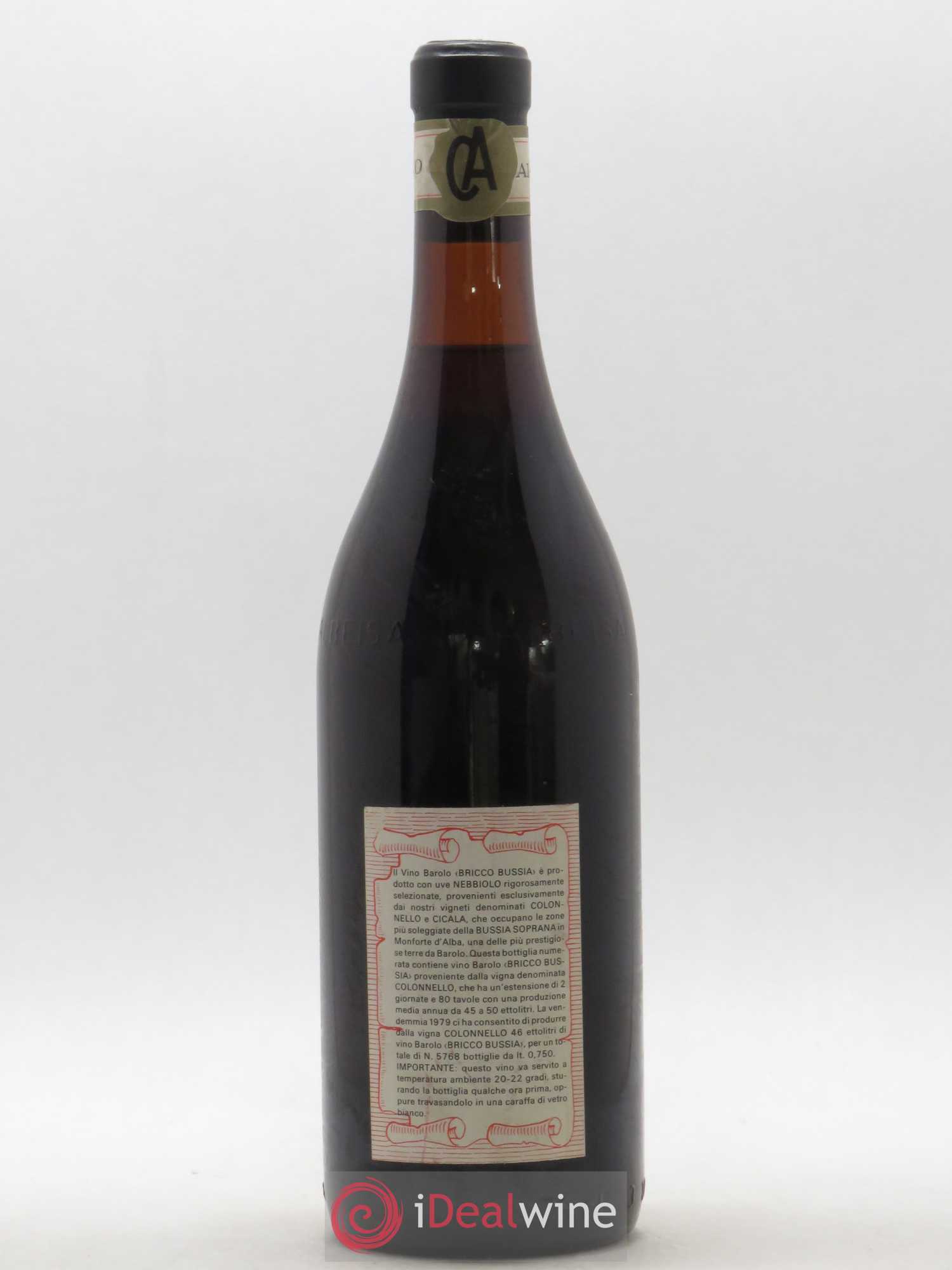 Barolo DOCG Bussia Colonnello Aldo Conterno 1979 - Lot de 1 bouteille - 1