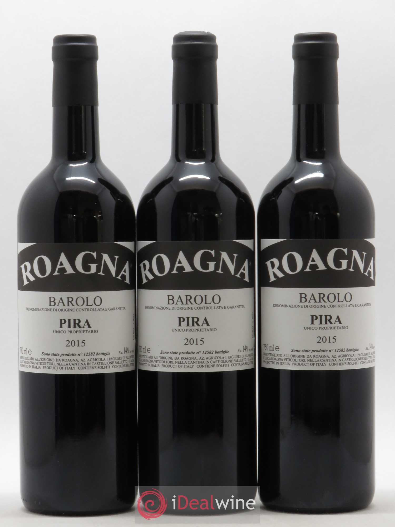 Barolo DOCG Pira Roagna 2015 - Lot de 3 bouteilles - 0
