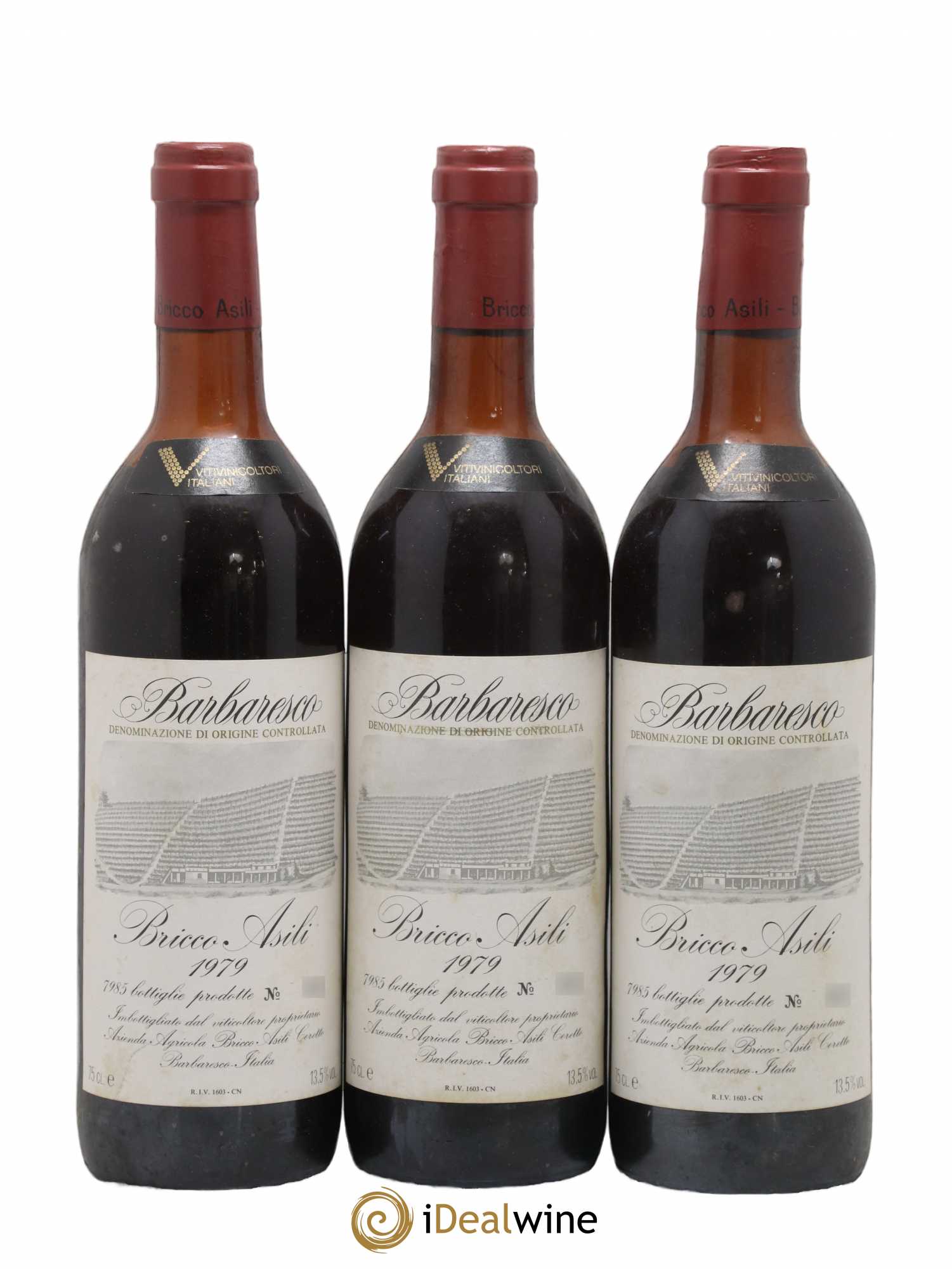 Barbaresco DOCG Bricco Asili Ceretto 1979 - Lot de 3 bouteilles - 0