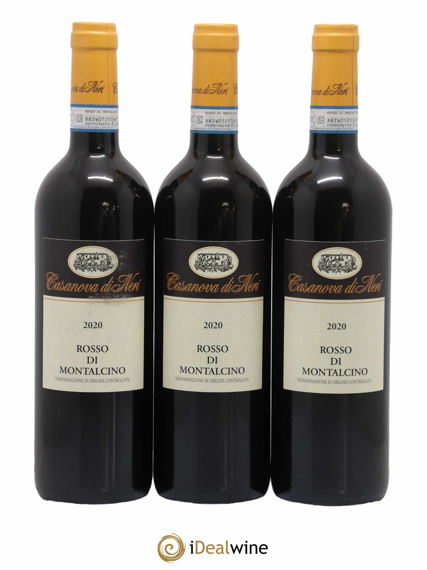 Rosso di Montalcino DOC Casanova di Neri 2020 - Lot de 3 bouteilles - 0