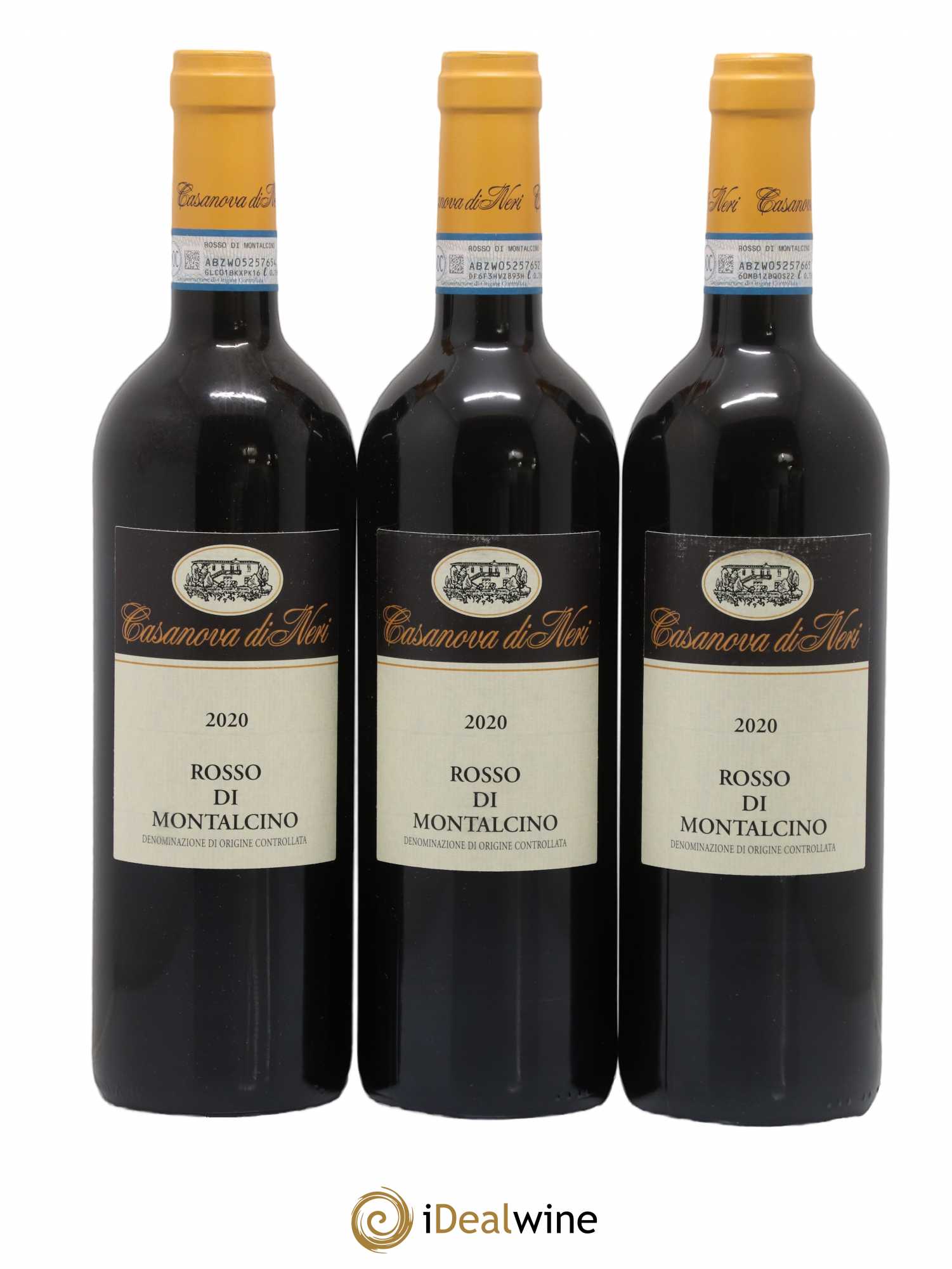 Rosso di Montalcino DOC Casanova di Neri 2020 - Lot de 3 bouteilles - 0