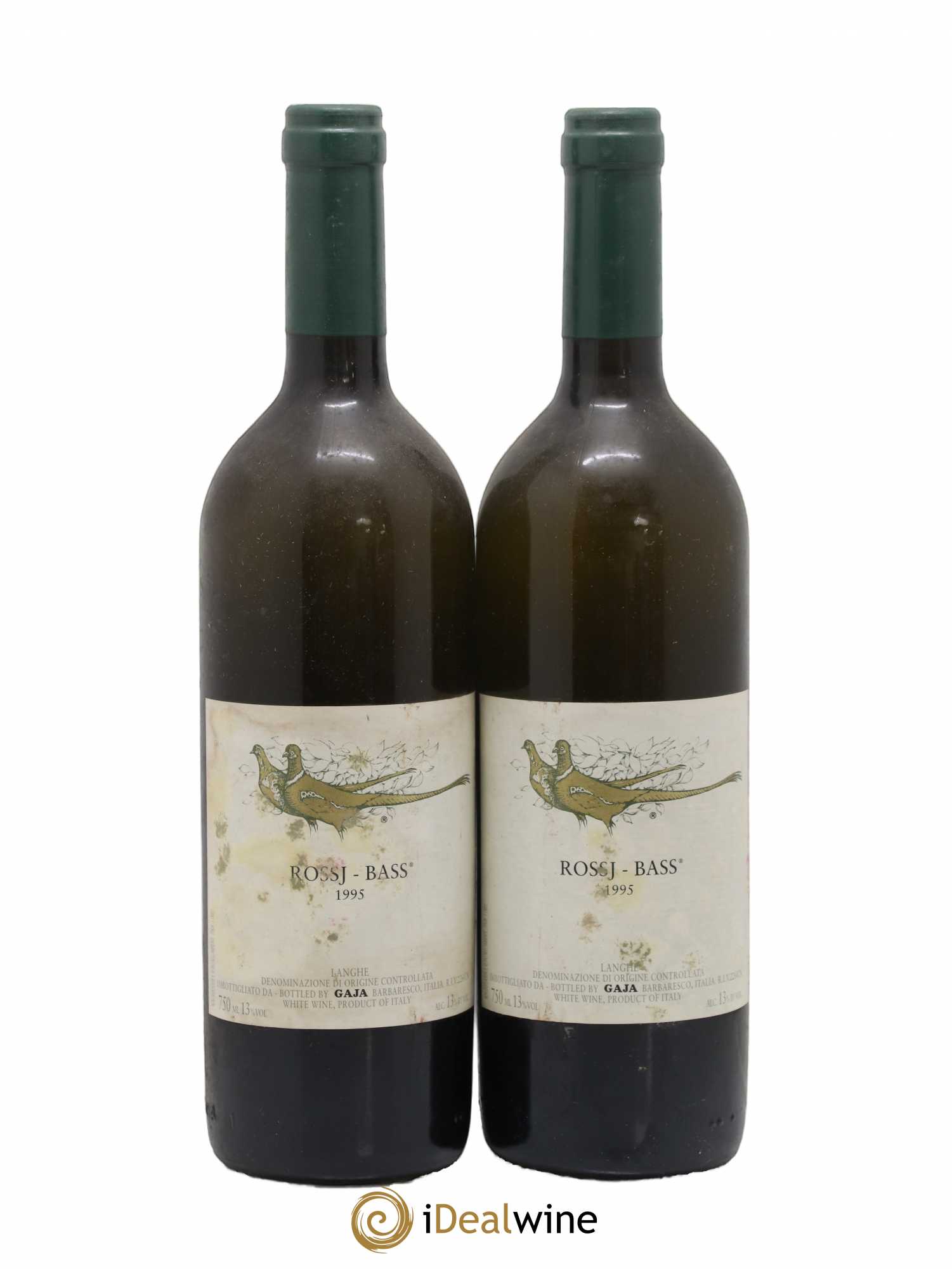 Langhe DOC Gaja Rossj-Bass Angelo Gaja 1995 - Lot de 2 bouteilles - 0
