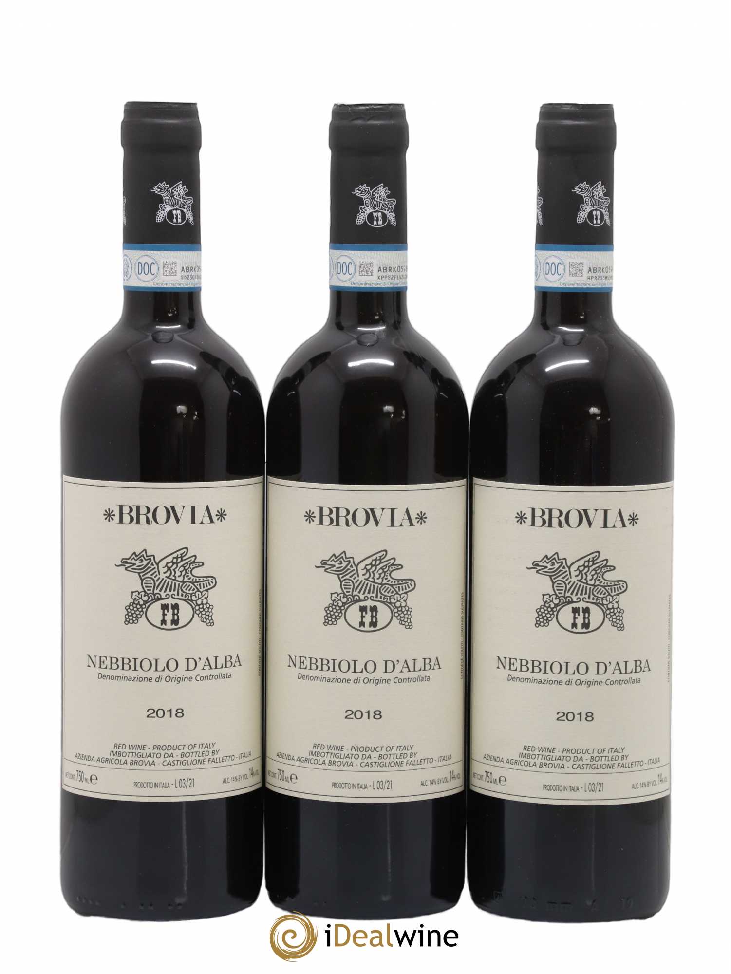 Nebbiolo d'Alba DOC Brovia 2018 - Lot de 6 bouteilles - 2