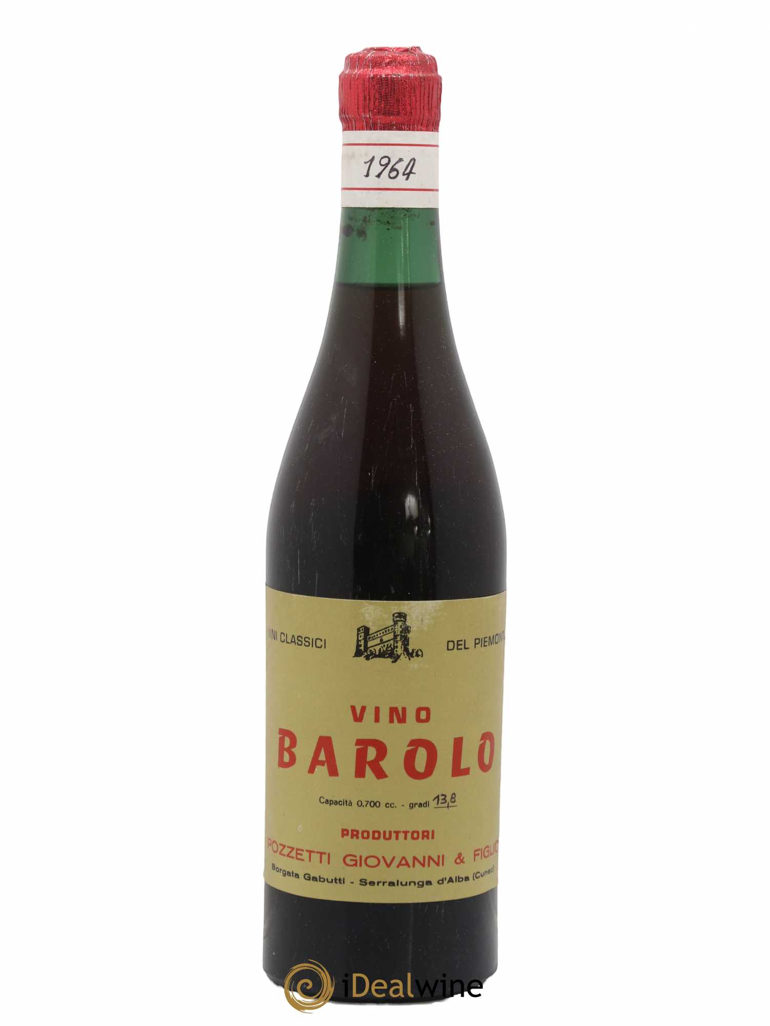Barolo Pozzetti Giovanni 1964 - Posten von 1 Flasche - 0