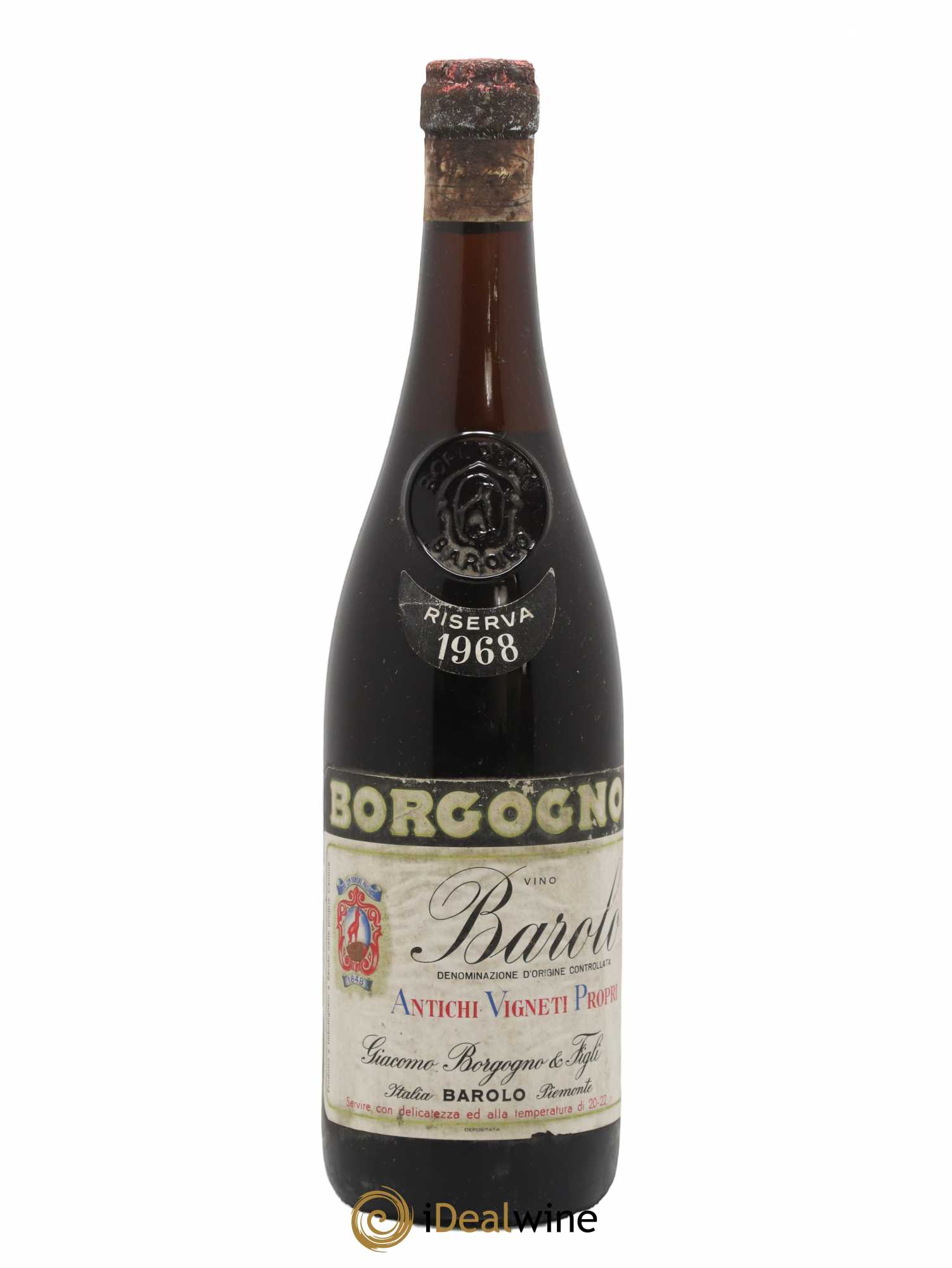Barolo DOCG Riserva Giacomo Borgogno 1968 - Lot de 1 bouteille - 0