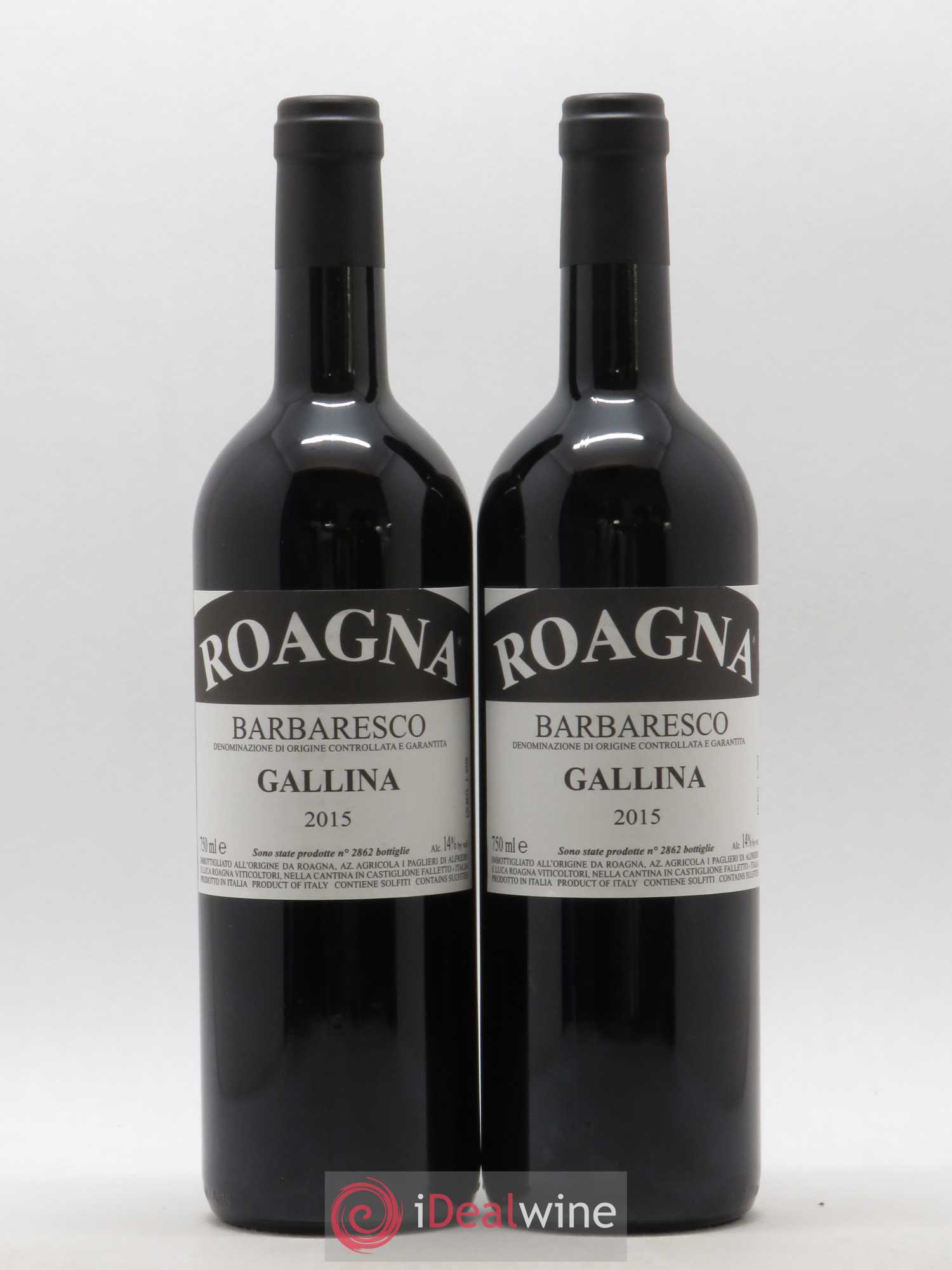Barbaresco DOCG Gallina Roagna 2015 - Lot de 2 bouteilles - 0