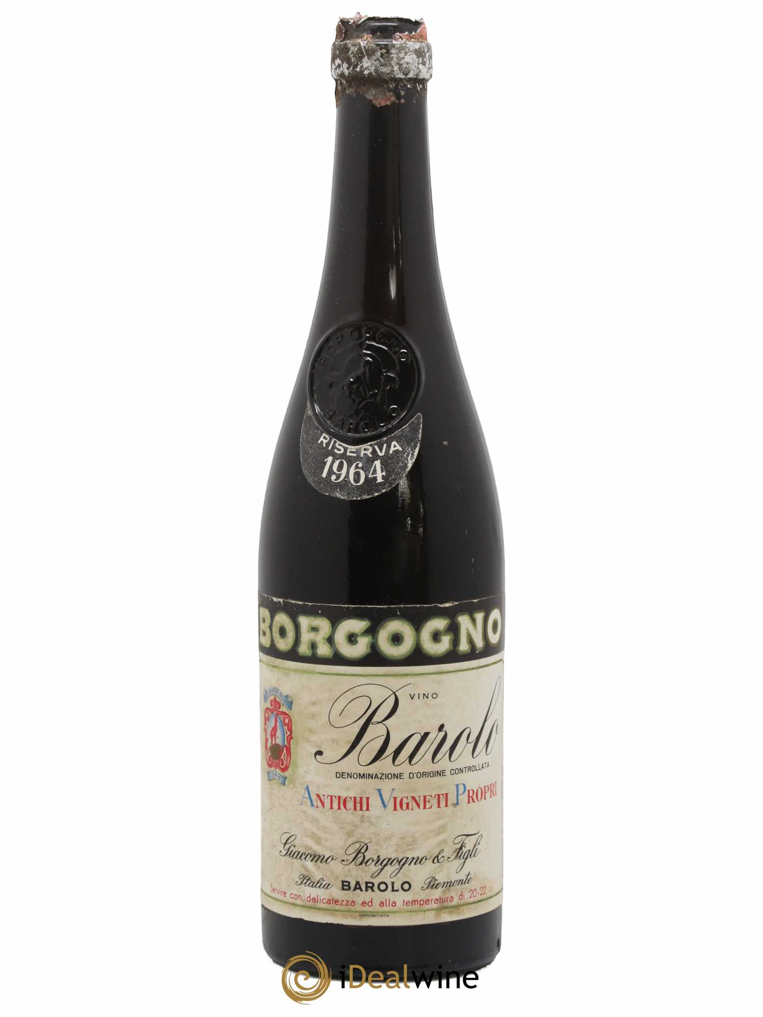 Barolo DOCG Riserva Giacomo Borgogno 1964 - Lot de 1 bouteille - 0
