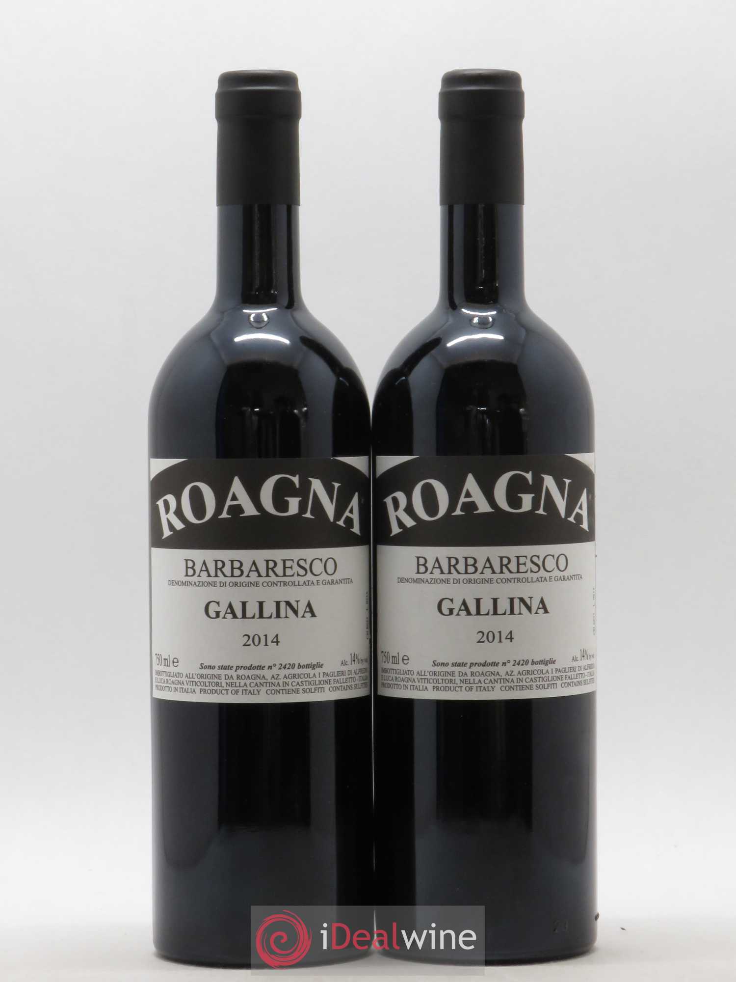 Barbaresco DOCG Gallina Roagna 2014 - Lot de 2 bouteilles - 0