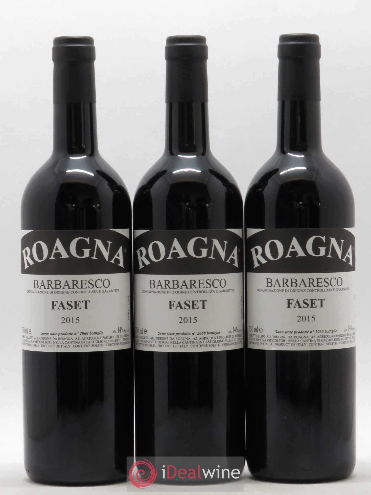 Barbaresco DOCG Faset Roagna 2015 - Lot de 3 bouteilles - 0