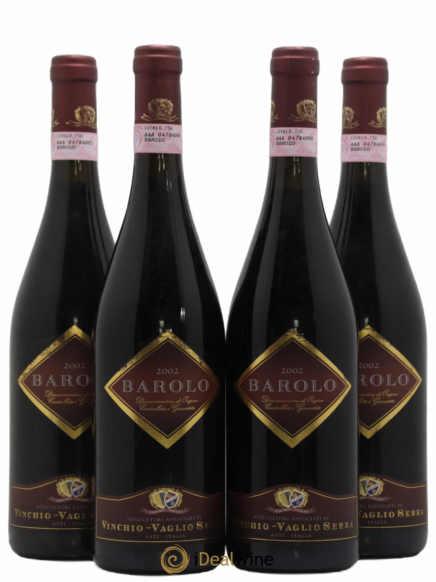 Barolo Vinchio Vaglio Serra 2002 - Posten von 4 Flaschen - 0