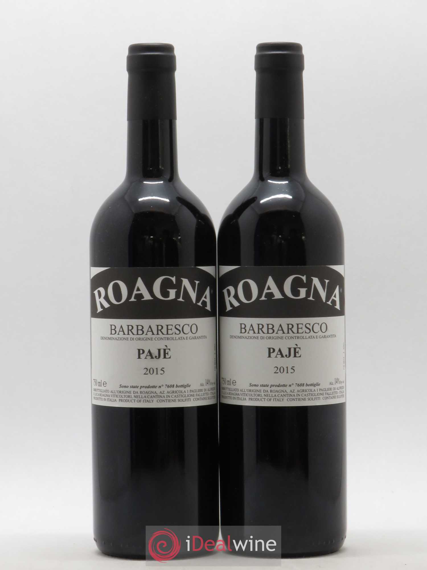 Barbaresco DOCG Pajè Roagna 2015 - Lot de 2 bouteilles - 0