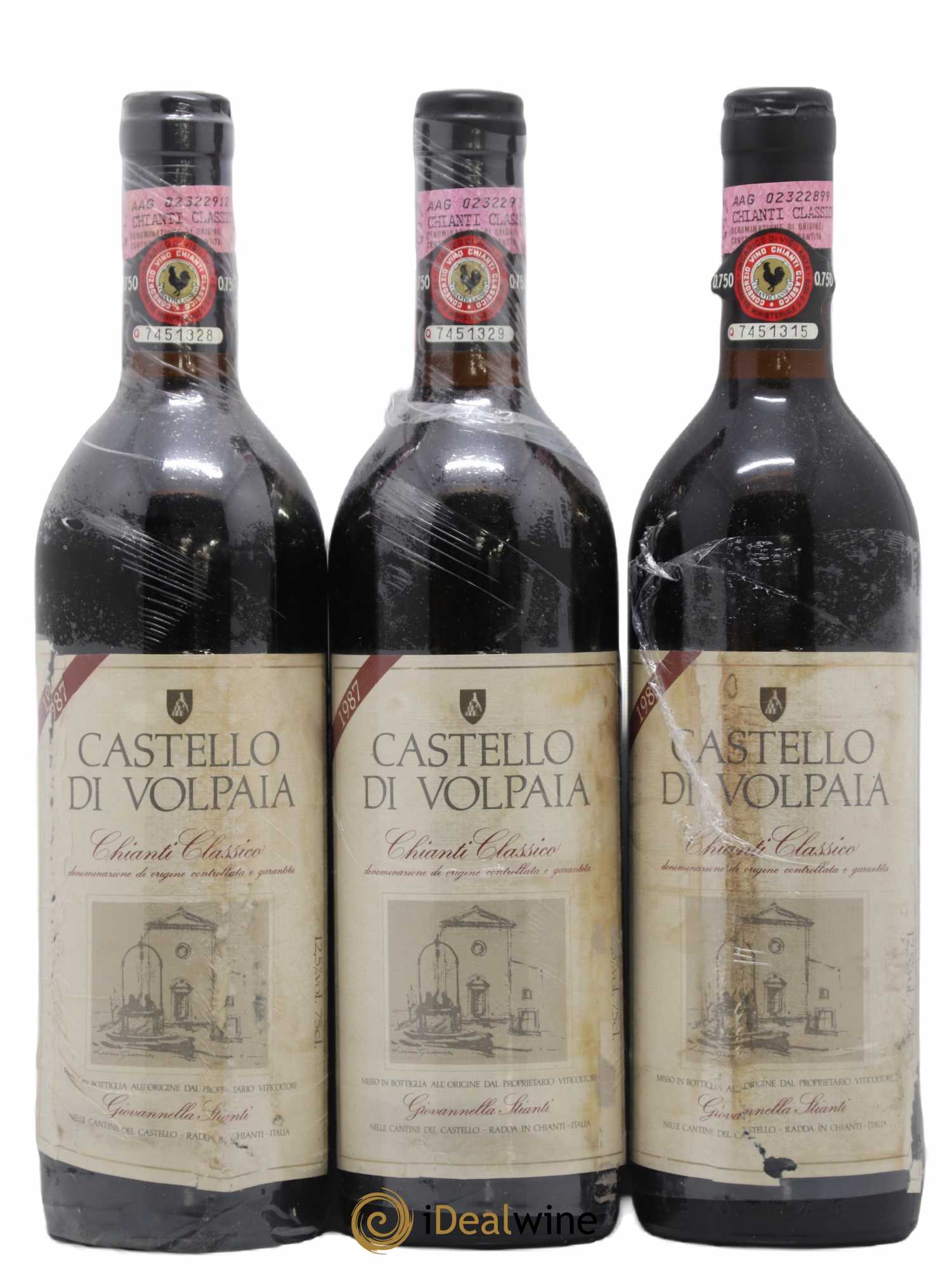 Chianti Classico DOCG 1987 - Posten von 3 Flaschen - 0